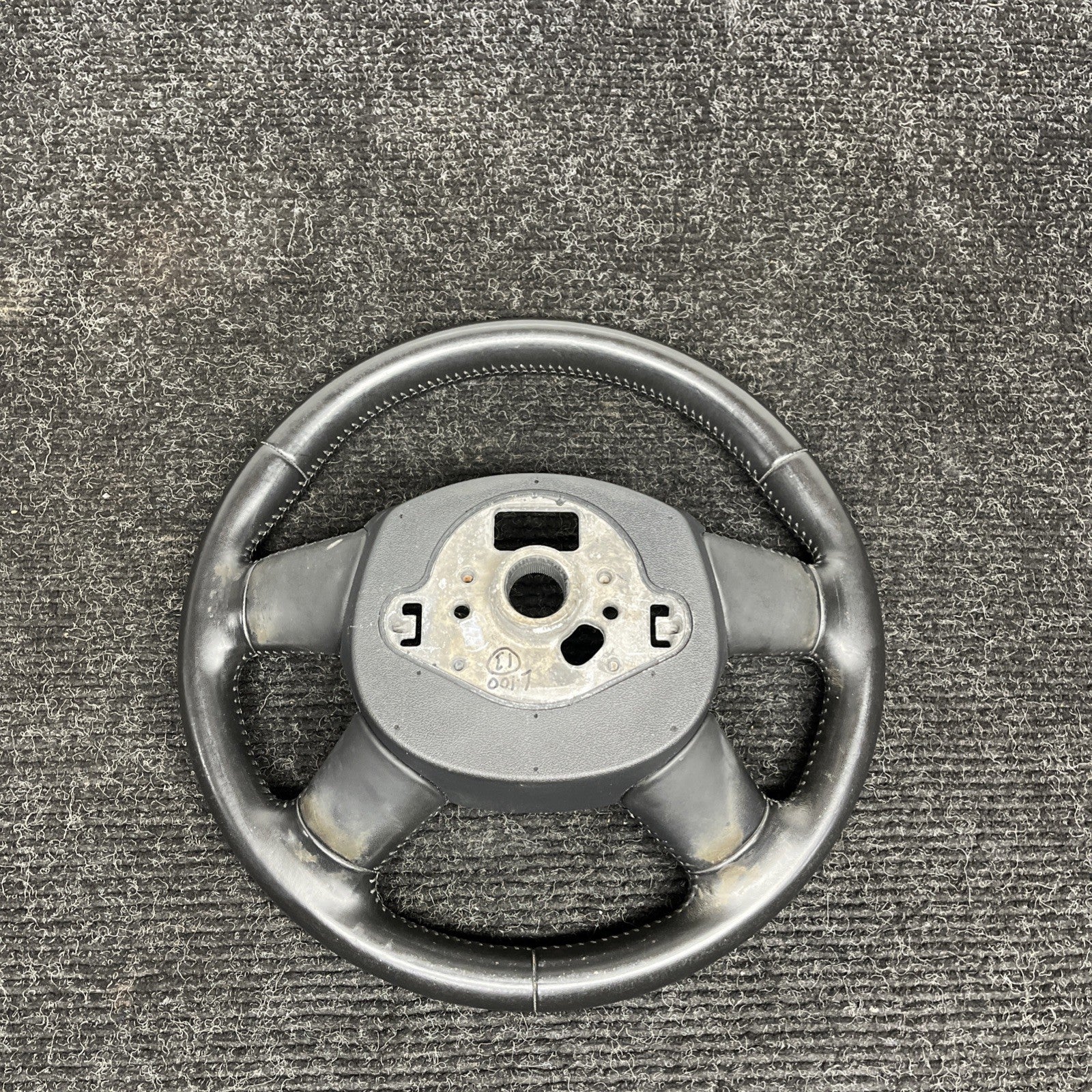 ☑️ 07-11 AUDI 4L Q7 STEERING WHEEL 4 FOUR SPOKE LEATHER OEM