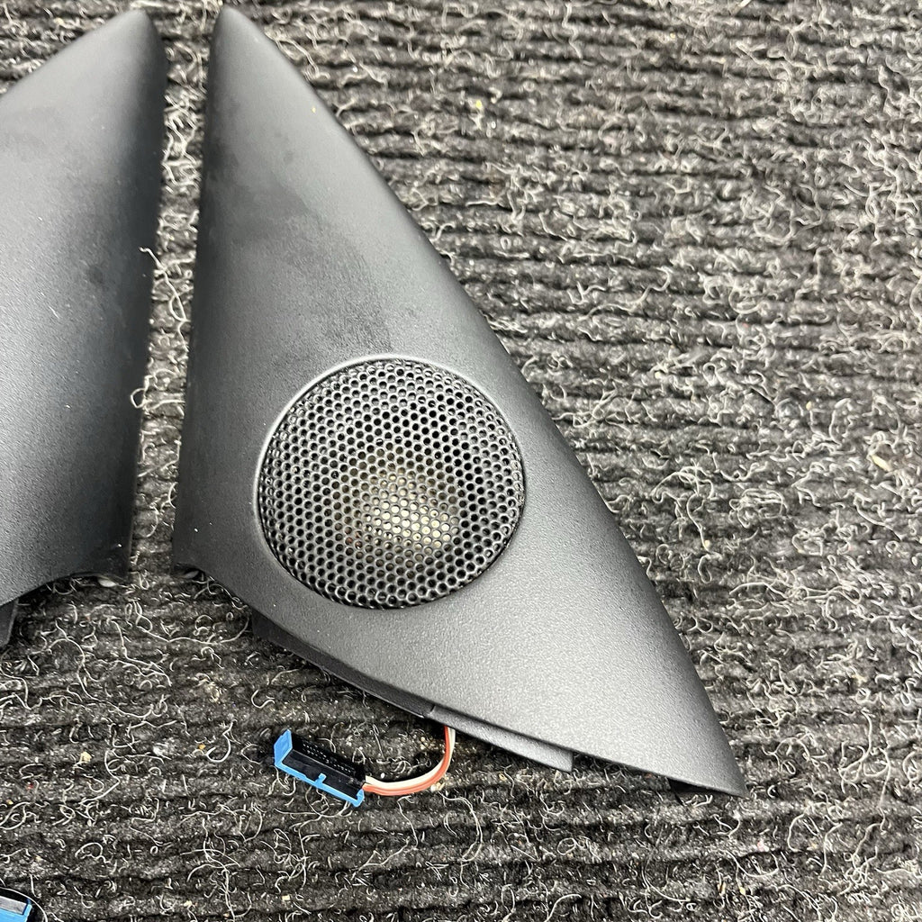 ☑️ 03-08 BMW Z4 E85 Front Right & Left Corner Tweeter Speaker w/ Cover Set OEM