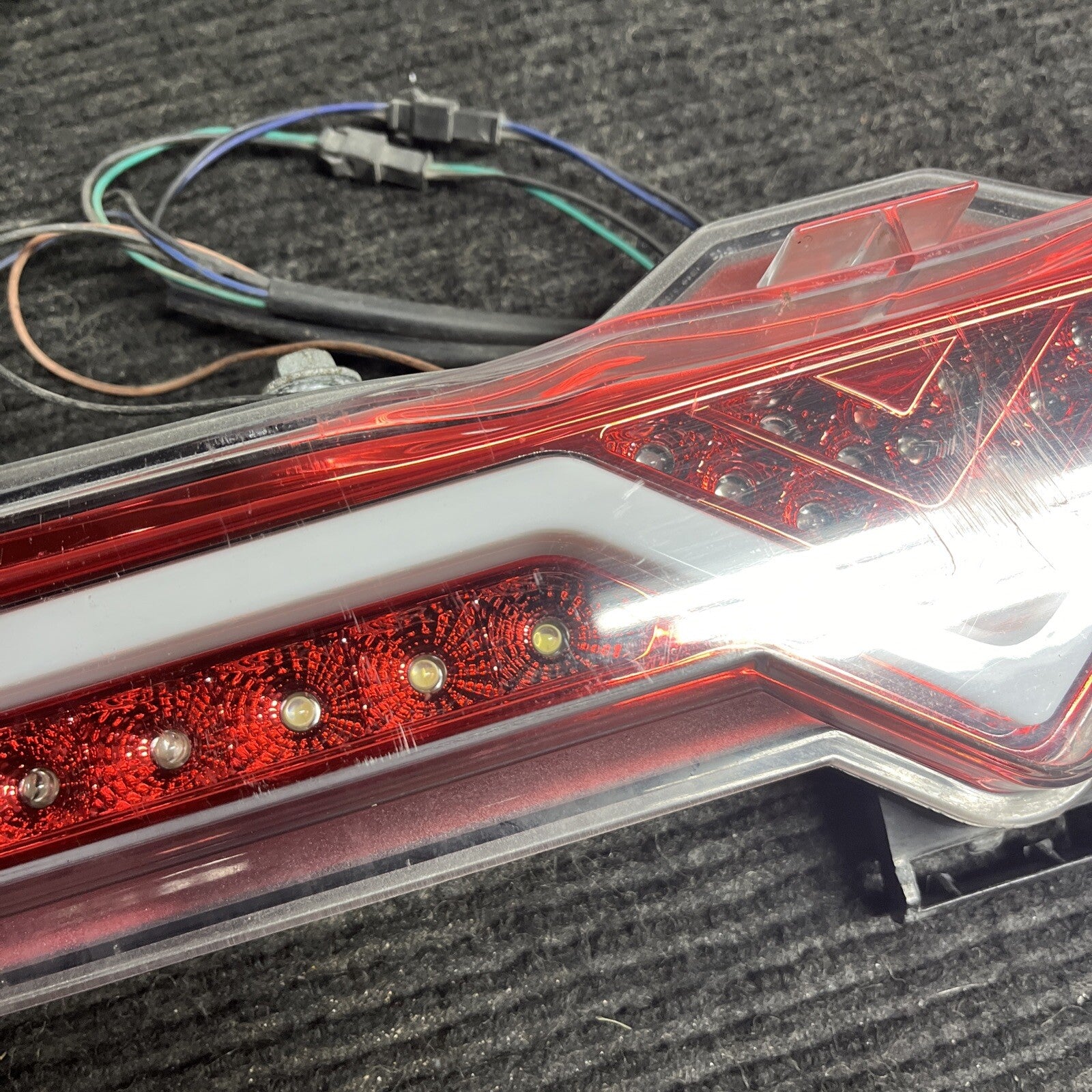☑️ LED REAR BUMPER REVERSE 4th BRAKE FOG LIGHT LAMP CLEAR/RED for SCION FR-S FRS
