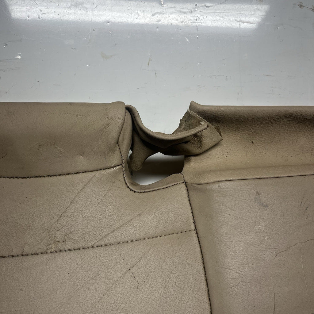 ☑️ 00-06 BMW E46 3-Series Coupe Rear Seat Bottom Bench Folding Beige Leather OEM