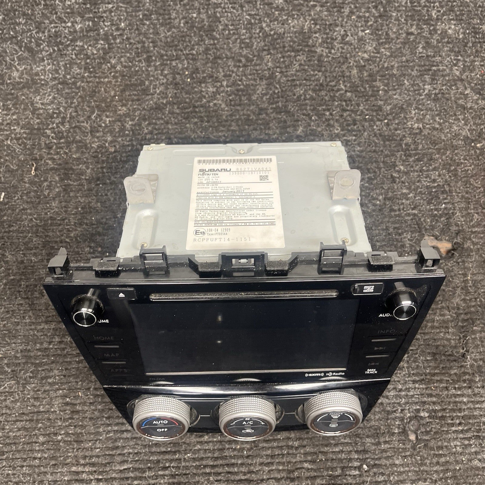 ☑️ SUBARU WRX 2015-2018 RADIO NAVIGATION ID 86271VA641