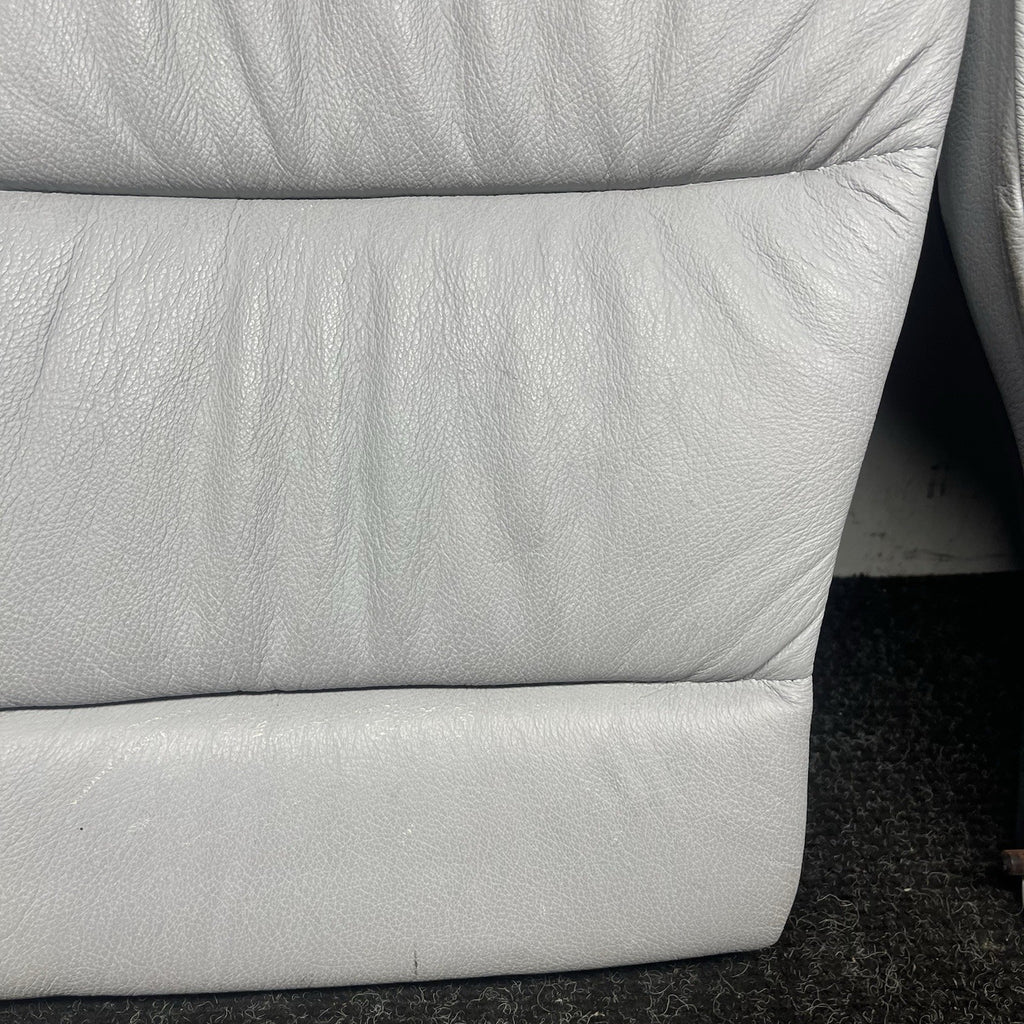 ☑️94-99 BMW E36 3-Series Coupe Sedan Rear Seat Folding Backrest Grey Leather OEM