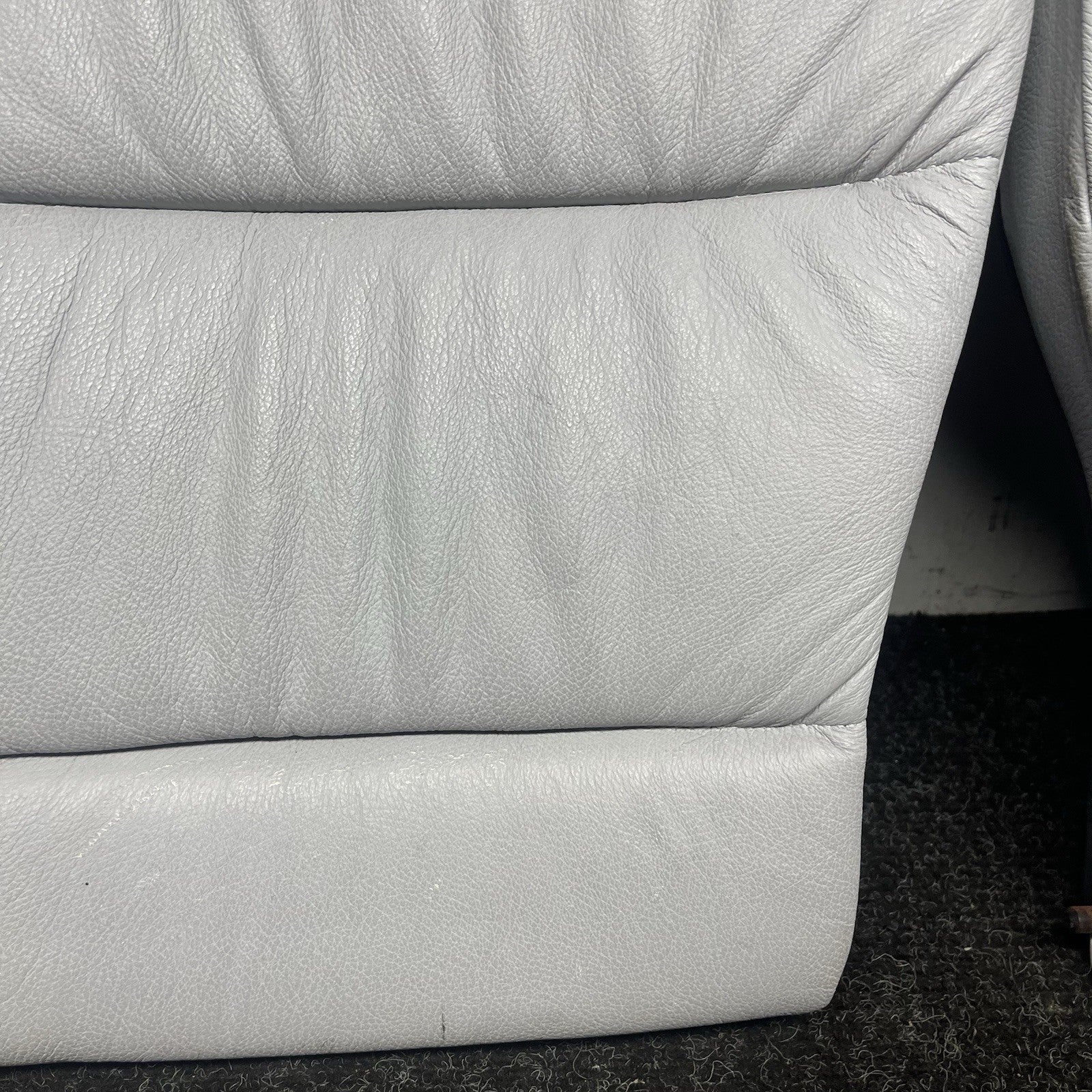 ☑️94-99 BMW E36 3-Series Coupe Sedan Rear Seat Folding Backrest Grey Leather OEM
