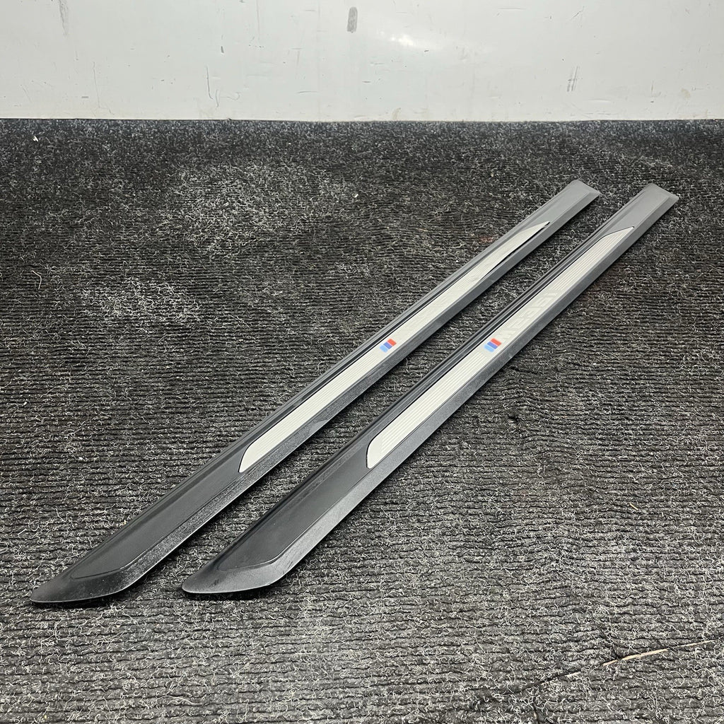 ☑️ 14-16 OEM BMW F22 M235 Pair Front Door Sills M SPORT Scuff Plate Trim SET