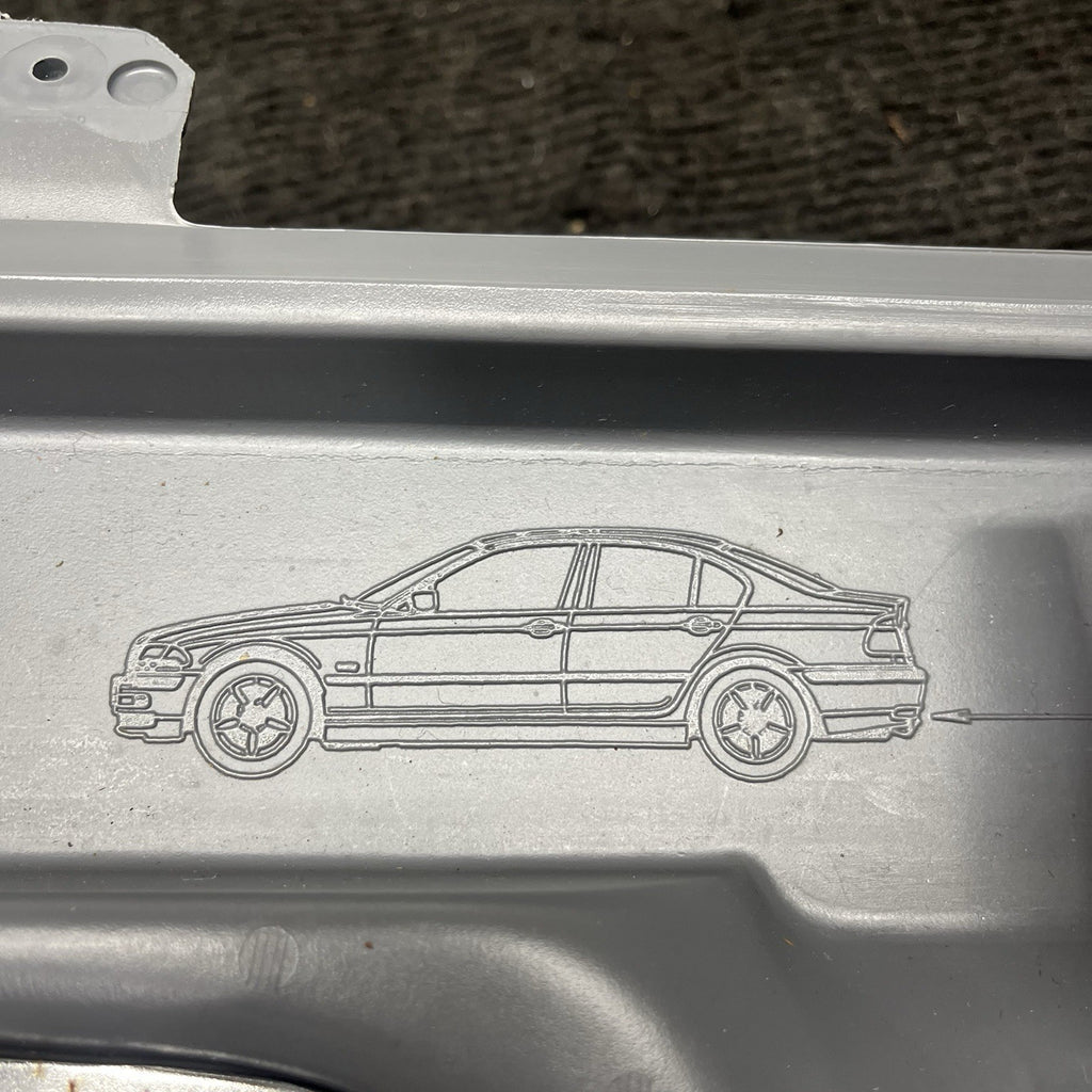☑️ 01-06 BMW E46 CONVERTIBLE SPARE TIRE TOOL KIT W CASE 1096200 OEM