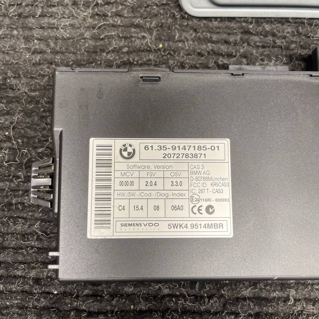 ☑️ BMW 328I 128I E90 E92 E93 E82 N52 ENGINE ECU SET DME MSV80 CAS3 KEY 7639564