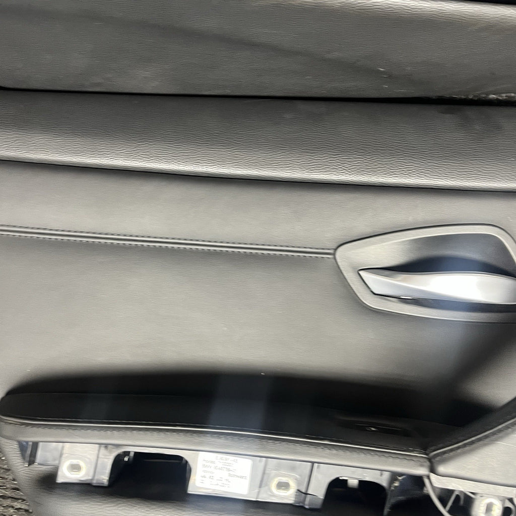 ☑️ 08-11 OEM BMW E90 M3 Sedan Full Set Door Card Panel Leather Novillo Black