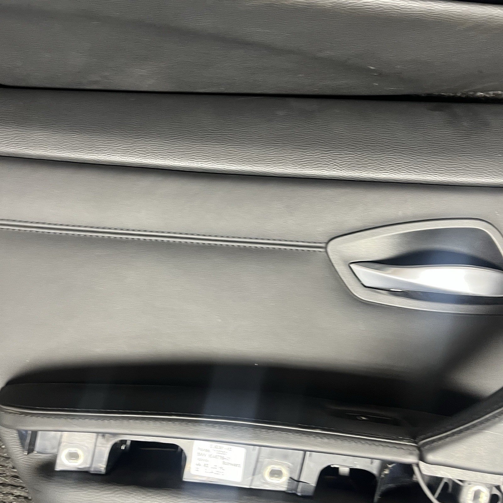 ☑️ 08-11 OEM BMW E90 M3 Sedan Full Set Door Card Panel Leather Novillo Black