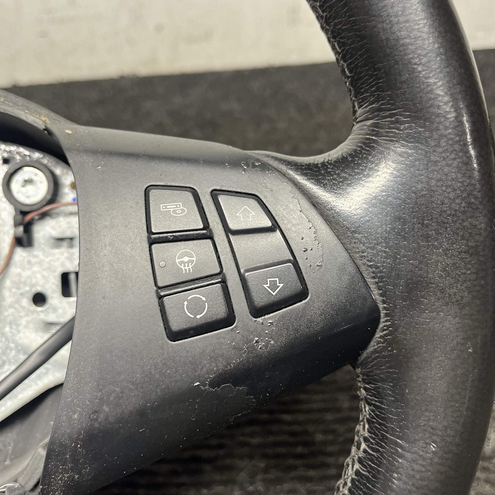 ☑️ 2007-2013 BMW E70 X5 Sport Leather Steering Wheel Assembly Black OEM