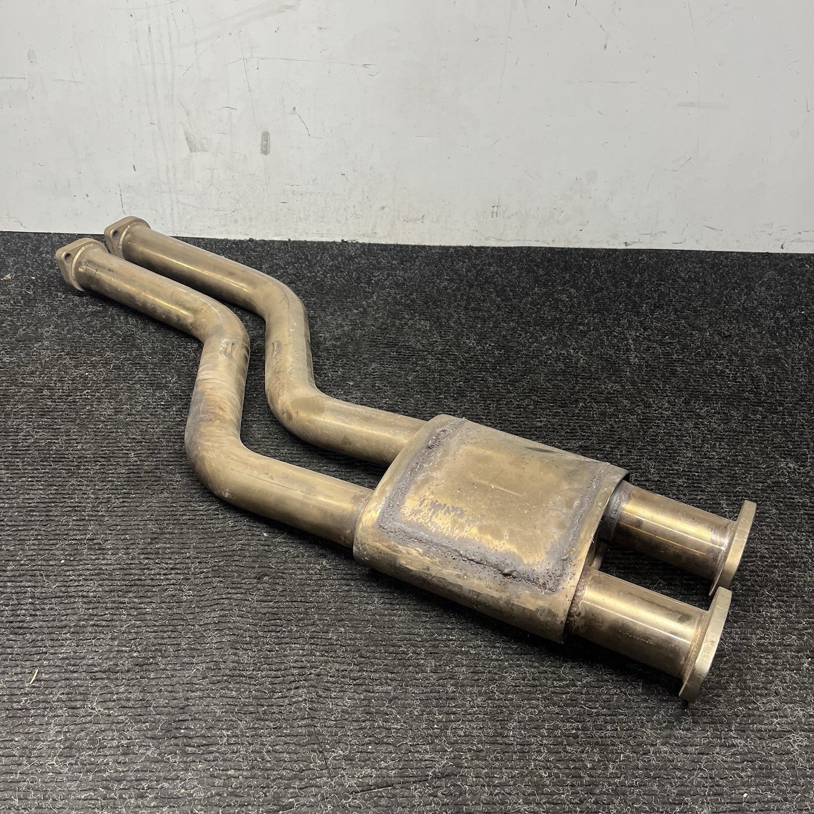 ☑️ 01-06 BMW E46 M3 Section 1 Exhaust Pipes W/ Resonator