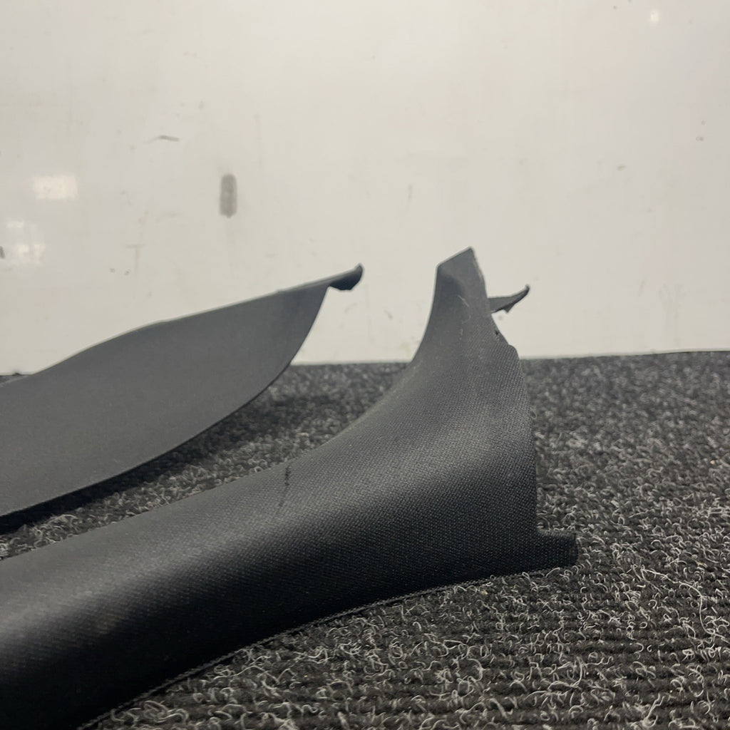 ☑️ BMW OEM X5 E70 07-13 FRONT LEFT & RIGHT SIDE SET A PILLAR TRIM COVER BLACK