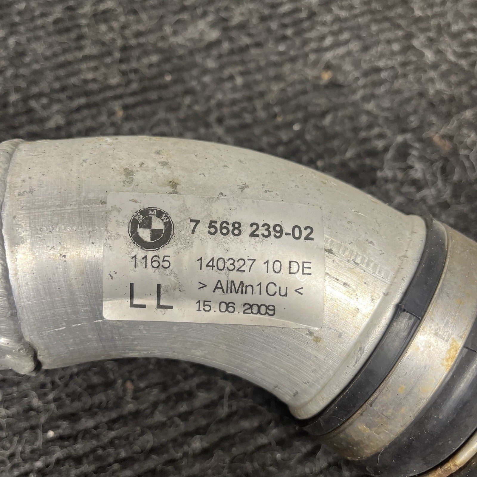 ☑️08-16 BMW 135i Z4 E82 N54 Turbocharger Outlet Charge Air BoostPipe 7568239 Oem