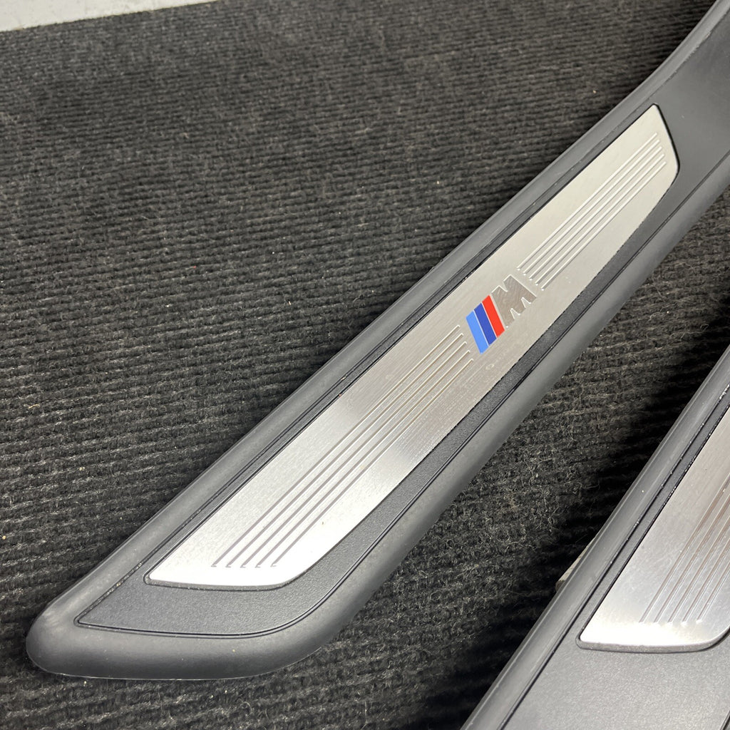 ☑️ 2010 BMW 750i SET OF 4 M SPORT DOOR SCUFF SILL PLATES TRIM COVER OEM