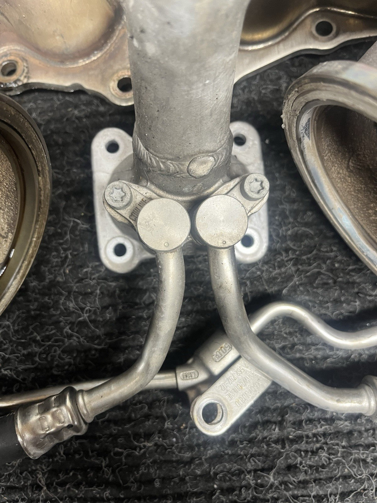 ☑️ 07-10 BMW 335I E90 E92 E93 N54 TWIN TURBO CHARGER SET MANIFOLD OEM 82k