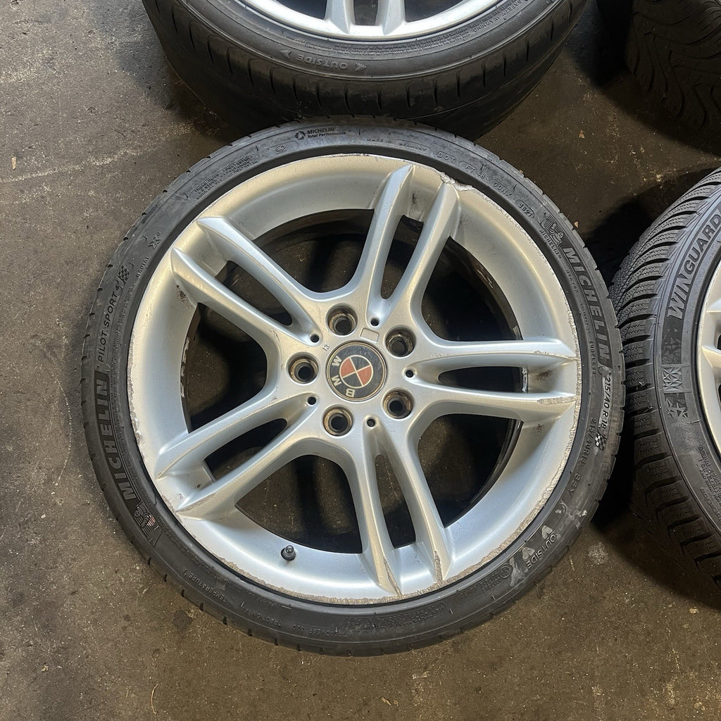 ☑️ 08-13 Bmw E88 128 135 Front & Rear M Sport 18" Style 261 Rim Wheels Set OEM