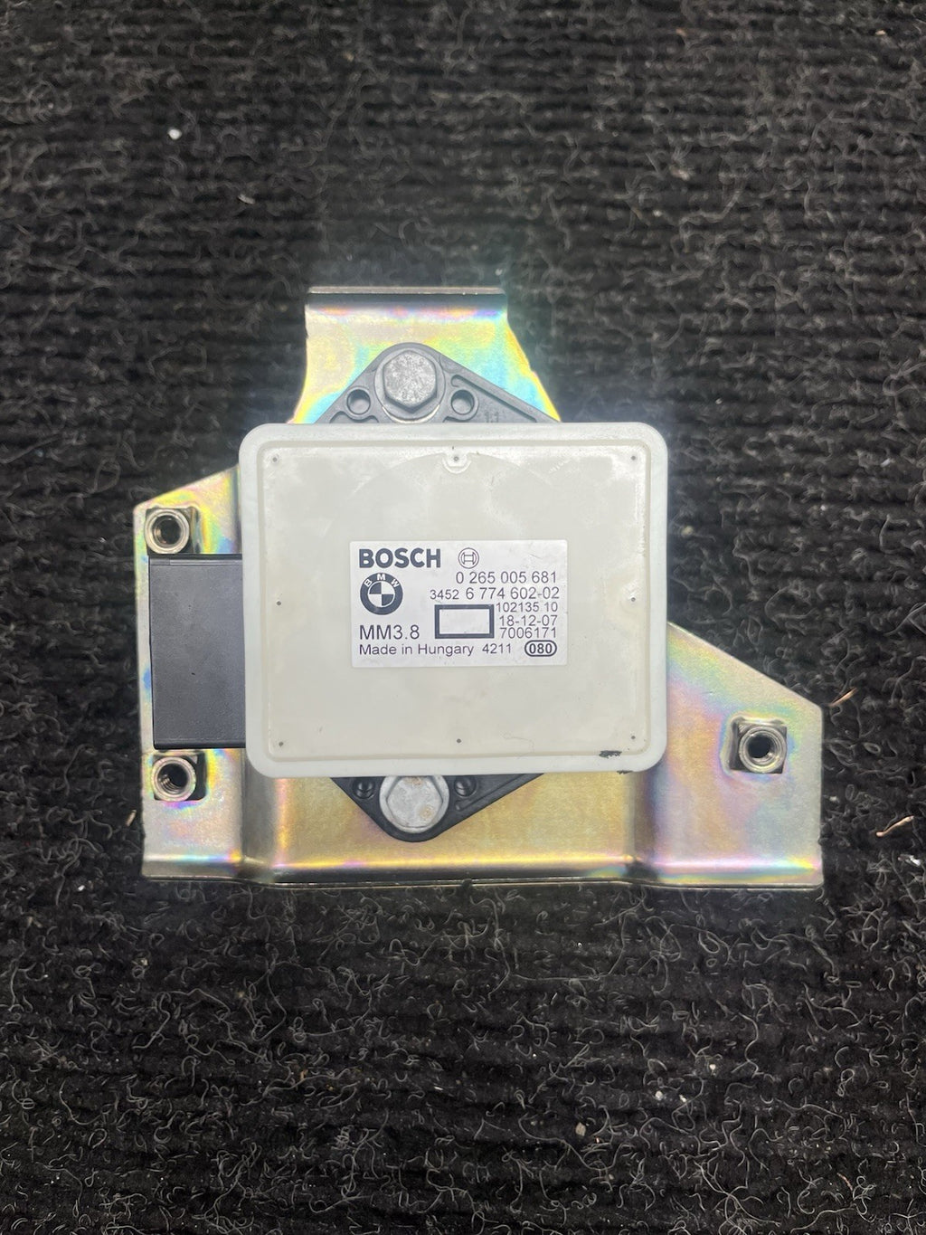 ☑️7-13 BMW E82 E88 E90 E92 Speed Rotational YAW Rate Sensor Module W Bracket OEM