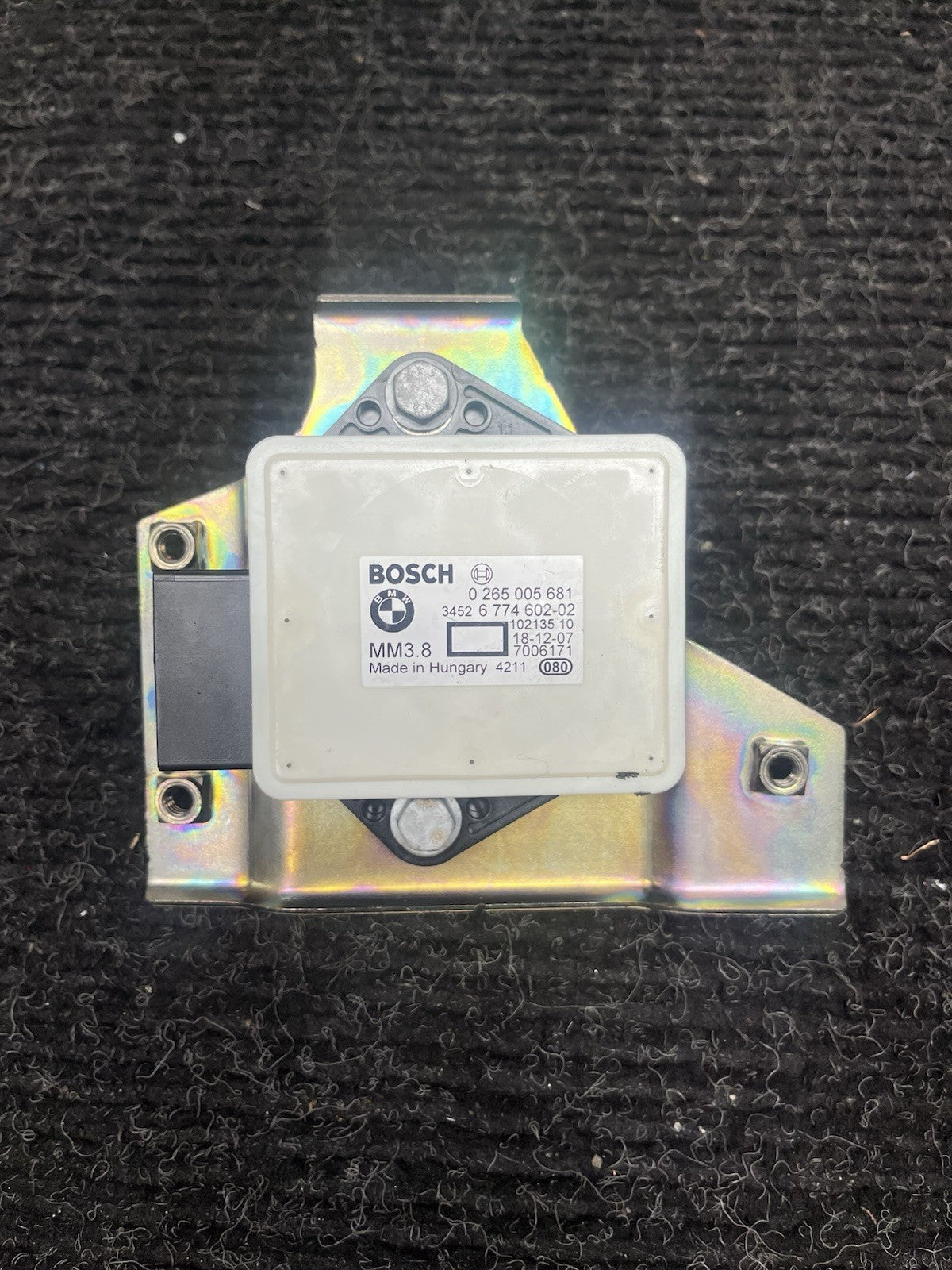 ☑️7-13 BMW E82 E88 E90 E92 Speed Rotational YAW Rate Sensor Module W Bracket OEM