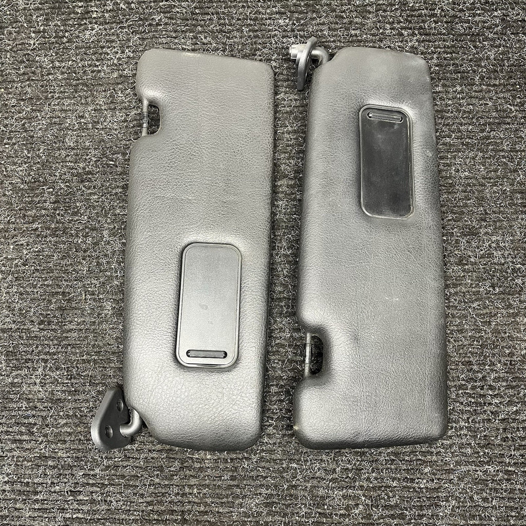 ☑️ 01-06 BMW E46 325CI 330CI M3 Convertible Left & Right Sun Visor Set Black OEM
