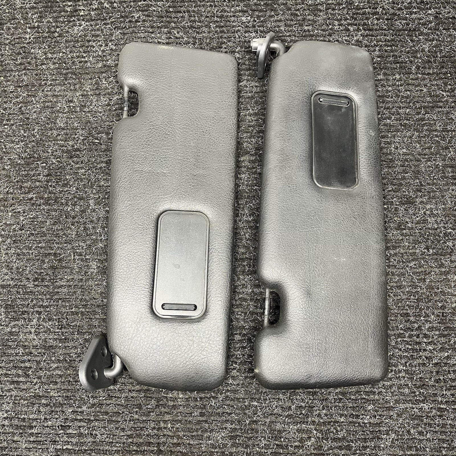 ☑️ 01-06 BMW E46 325CI 330CI M3 Convertible Left & Right Sun Visor Set Black OEM