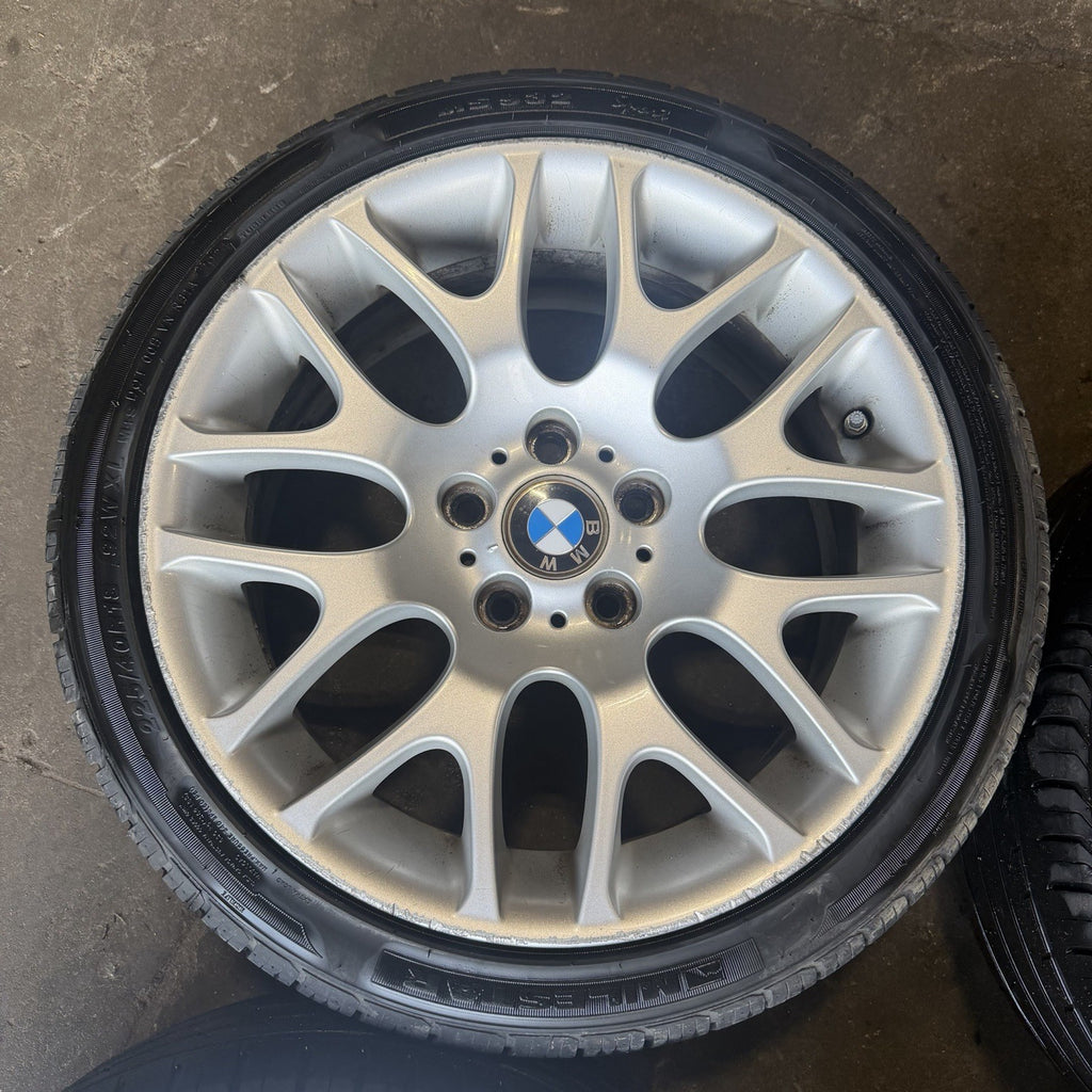 ☑️ 07-12 BMW E92 E90 E93 328i 335is Wheel Rim Tire Set Style 197 Silver BBS OEM