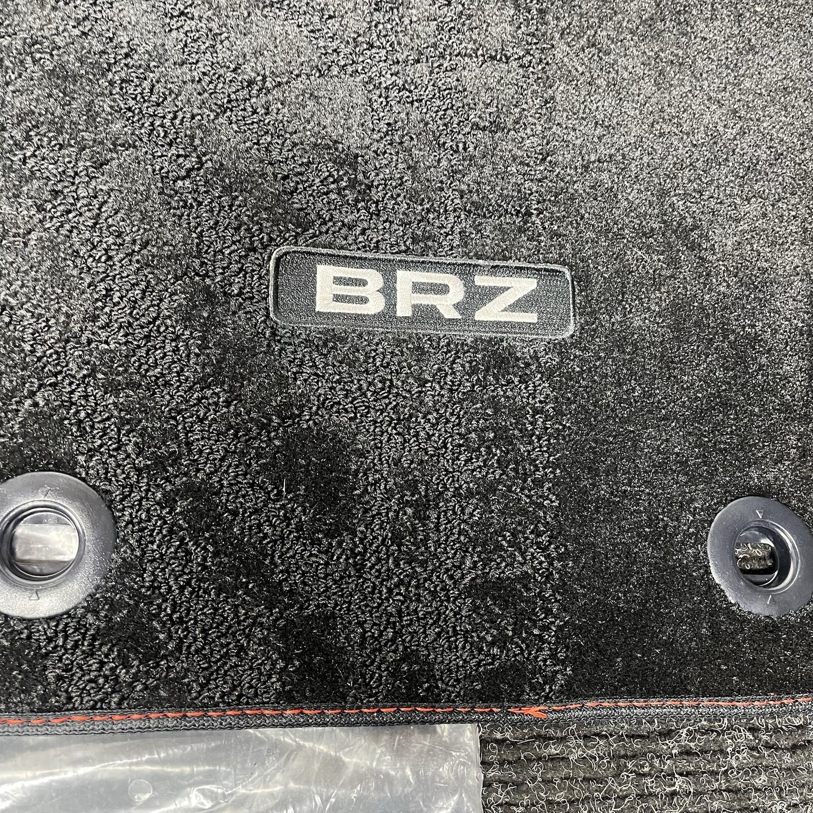 ☑️ 2022-2025 Subaru BRZ OEM Black Carpeted Floor Mats Red Stitching Brand New