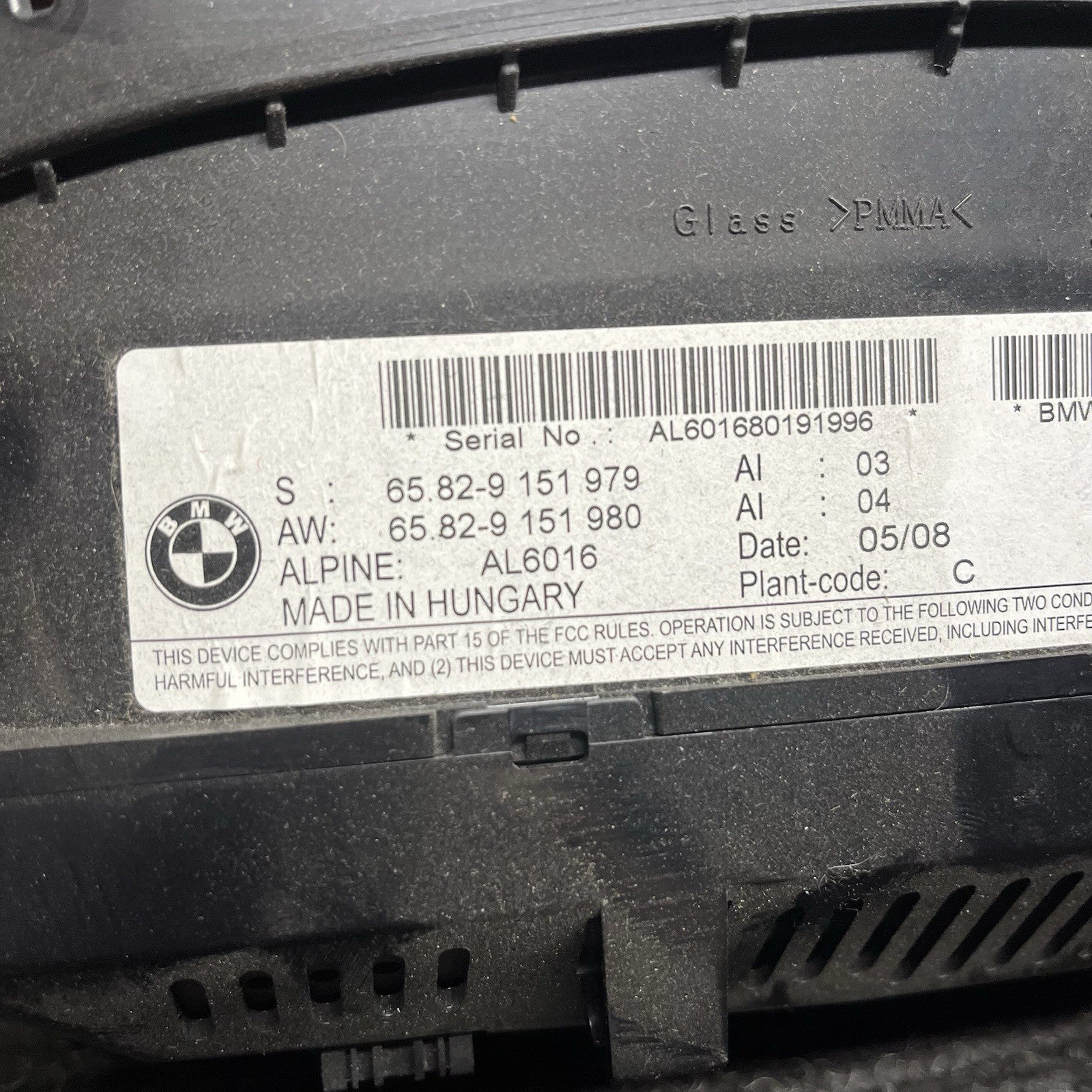 ☑️ 2008-2013 BMW M3 E92 E93 E90 NAVIGATION RADIO SCREEN MONITOR DISPLAY 9151979