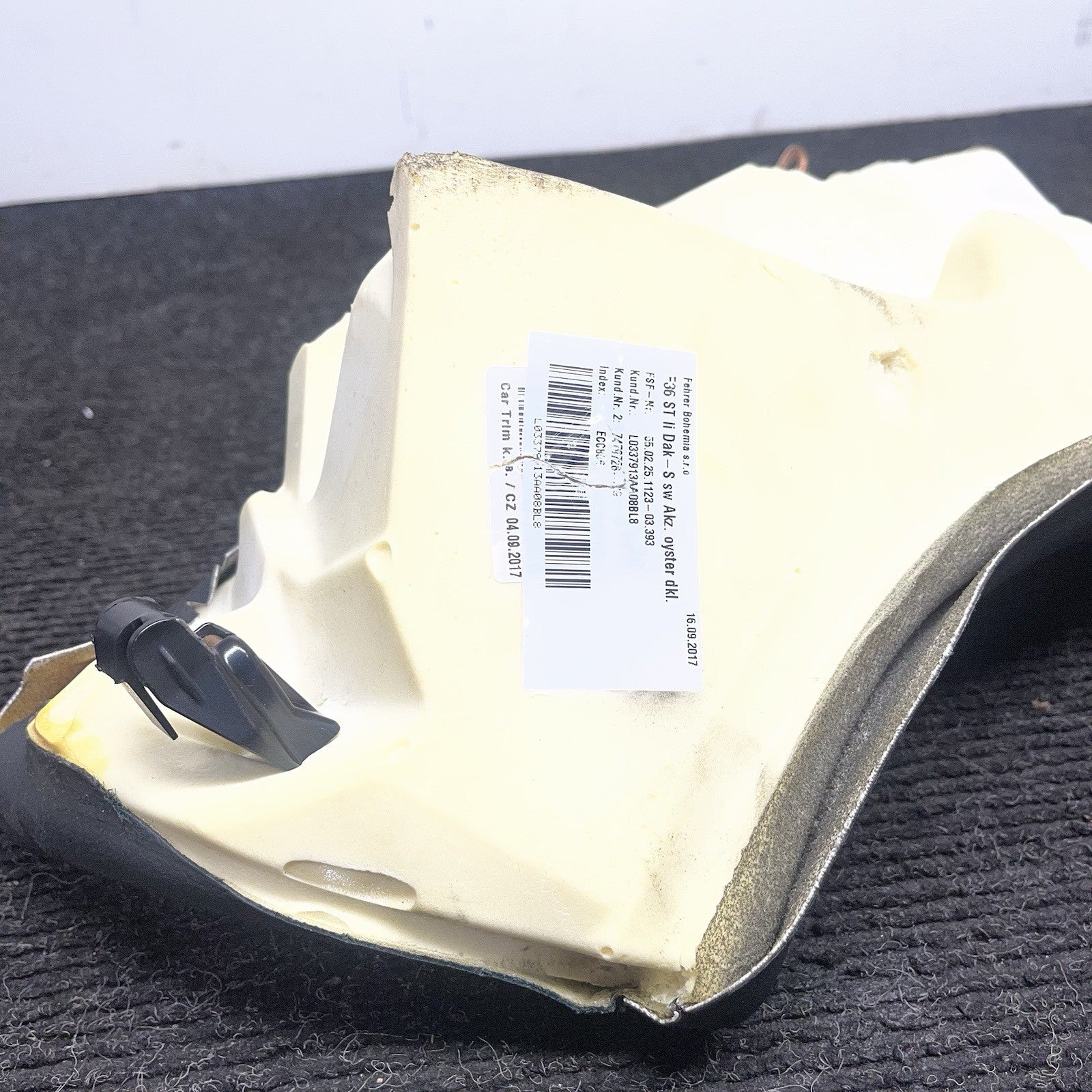 ☑️ 2015-2018 BMW 428ix F36 OEM Right Rear Seat Bolster Black Leather