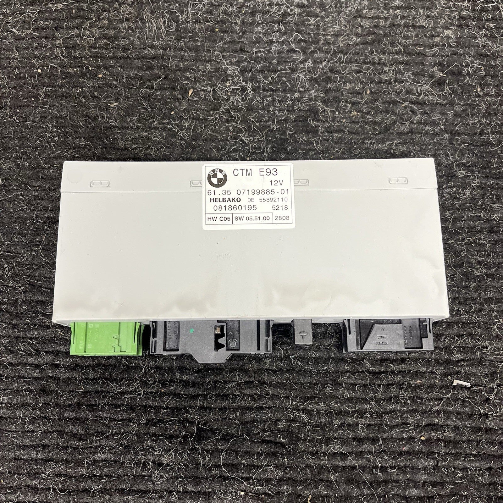 ☑️ 07-13 OEM BMW E93 M3 335 328 Convertible CTM Roof Folding Top Module Unit