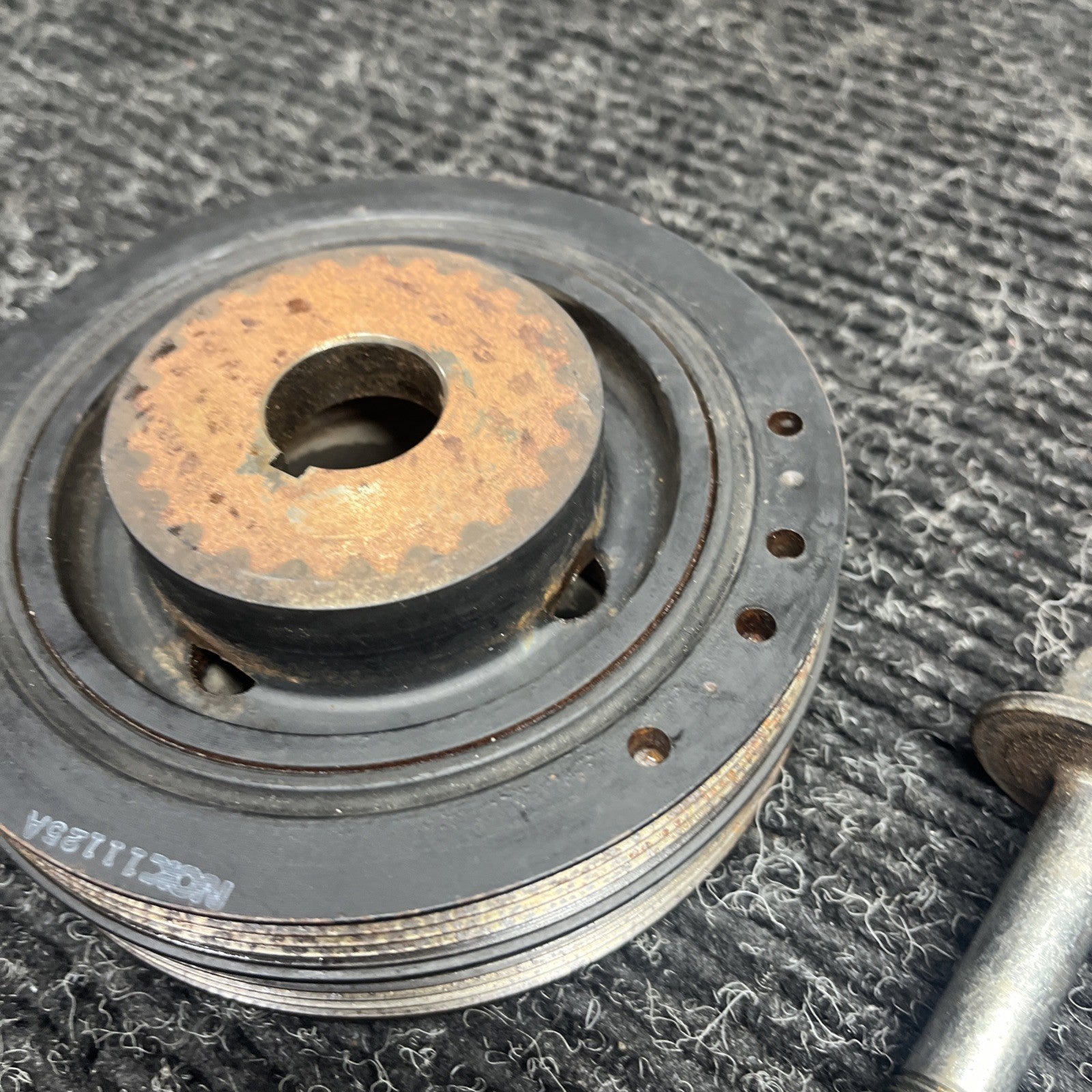 ☑️ Subaru Ej25 SOHC Crankshaft Pulley With Bolt OEM 2012 Impreza WRX STI