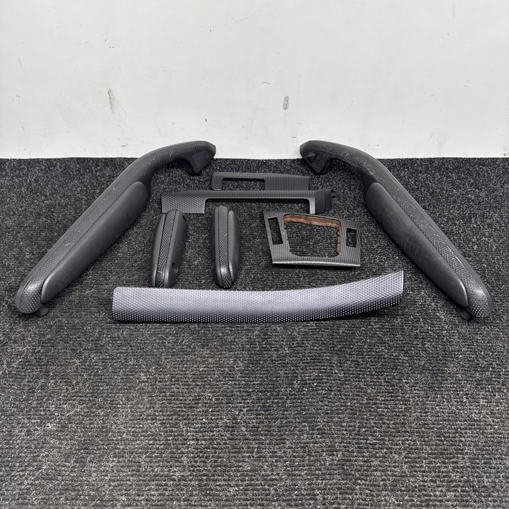 ☑️BMW E46 3 Series E46 CONVERTIBLE ZHP Carbon Cube Complete Bezel Trim LHD 99-06