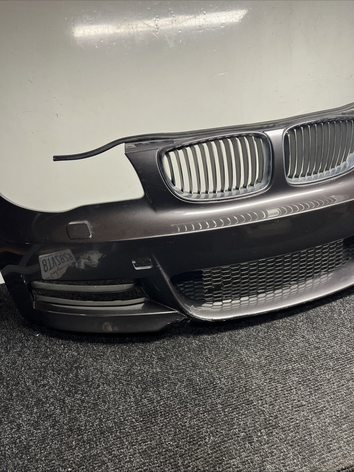 ☑️ 08-13 OEM BMW E82 E88 135 Front Bumper M Sport Sparkling Metallic A22/7 *NOTE