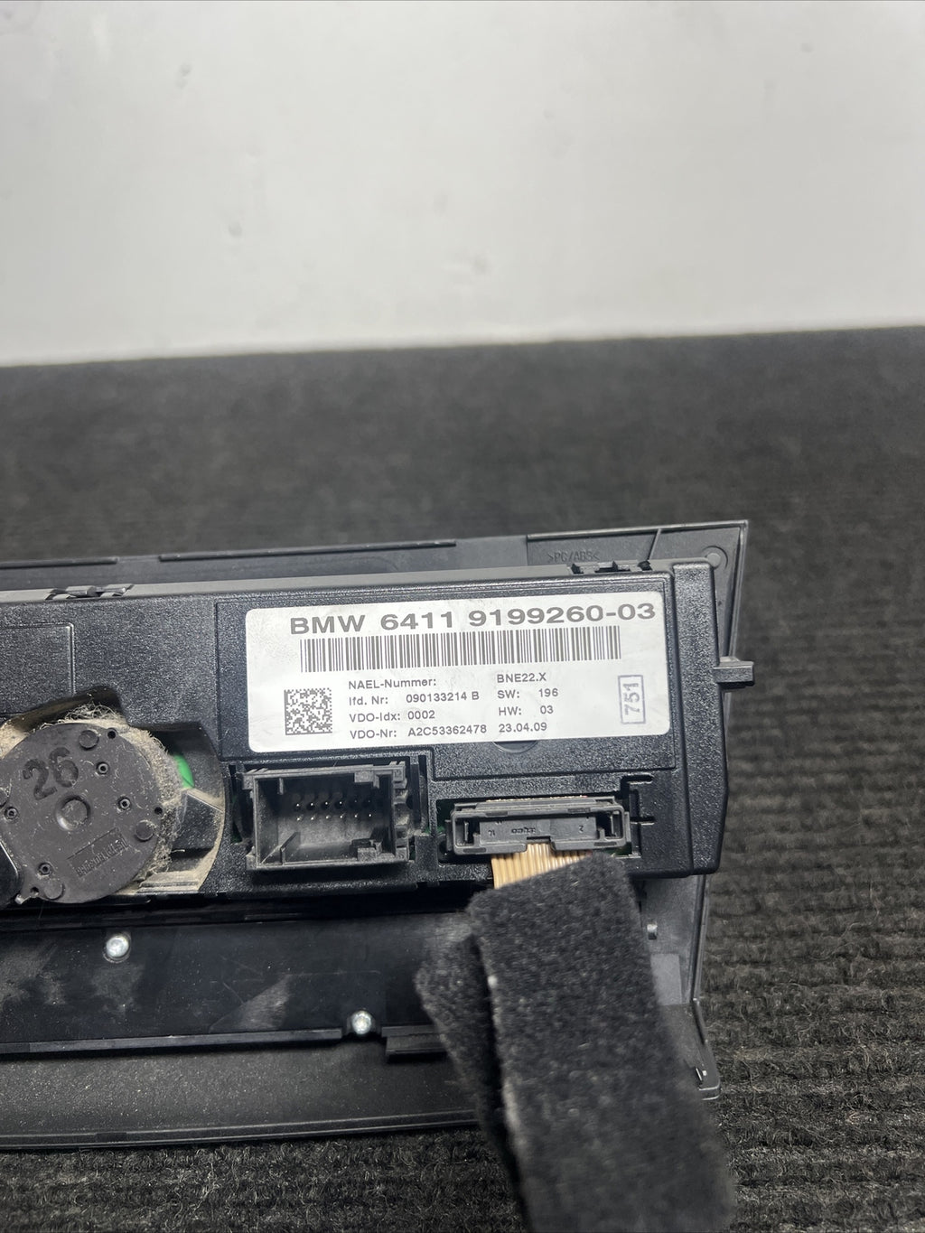 ☑️ 2007-2009 Bmw 335i E9X E90 Ac Heater Climate Control Temperature Oem