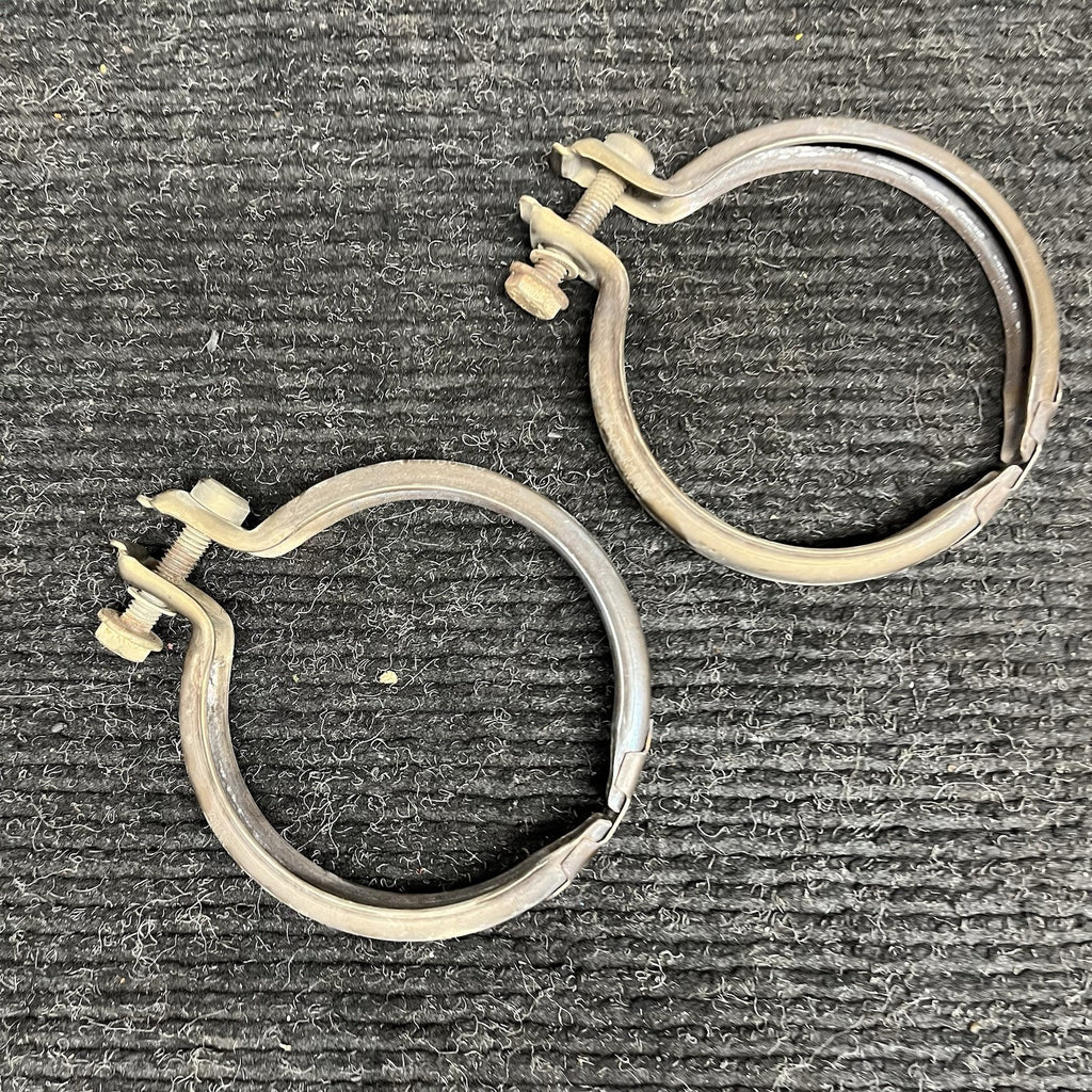 ☑️ 07-13 BMW 335xi 335i Turbo N54 N55 E90 E92 Turbo Exhaust Screw Clamp Pair OEM