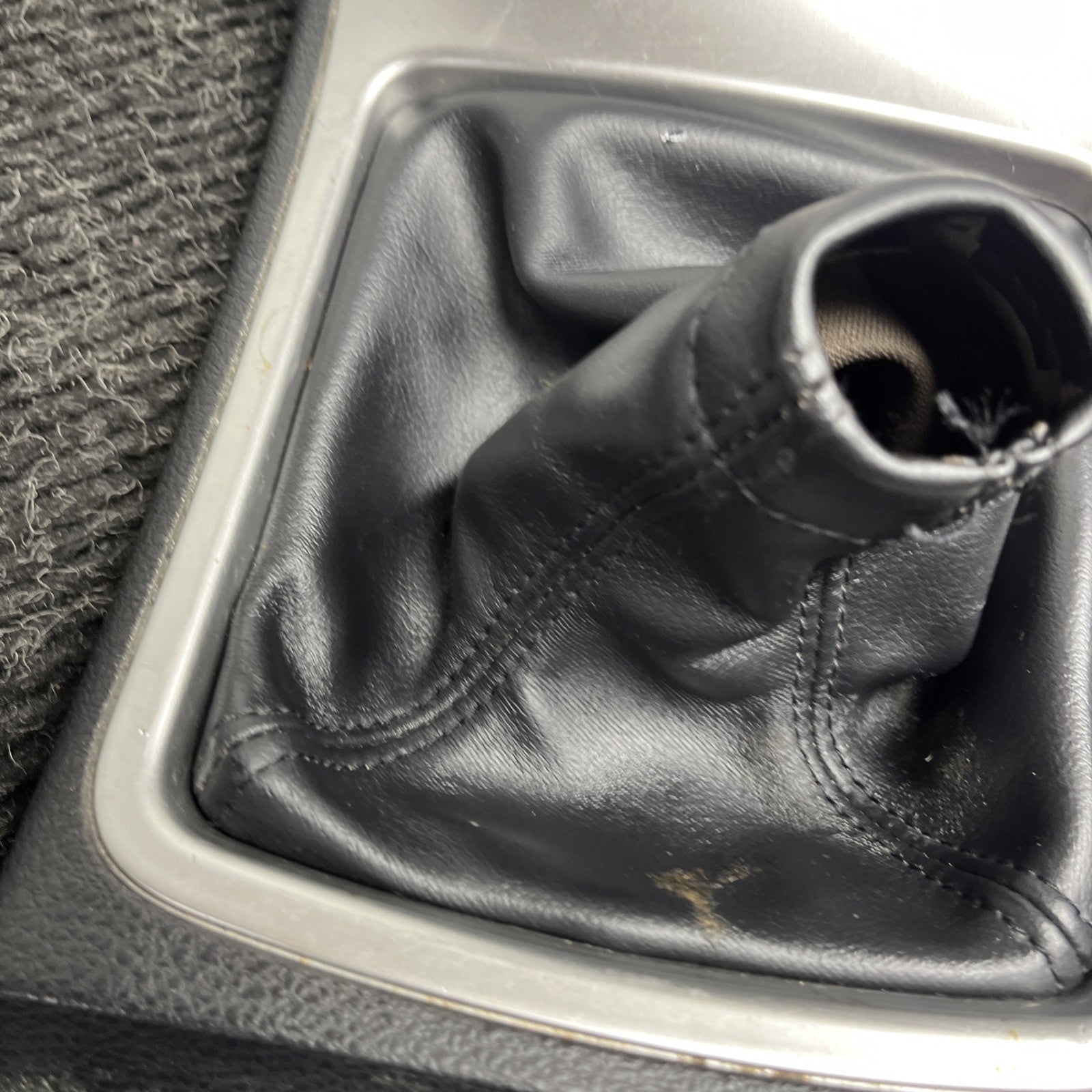 ☑️ 08-14 SUBARU WRX STI CENTER CONSOLE MANUAL GEAR SHIFT BOOT TRIM COVER OEM