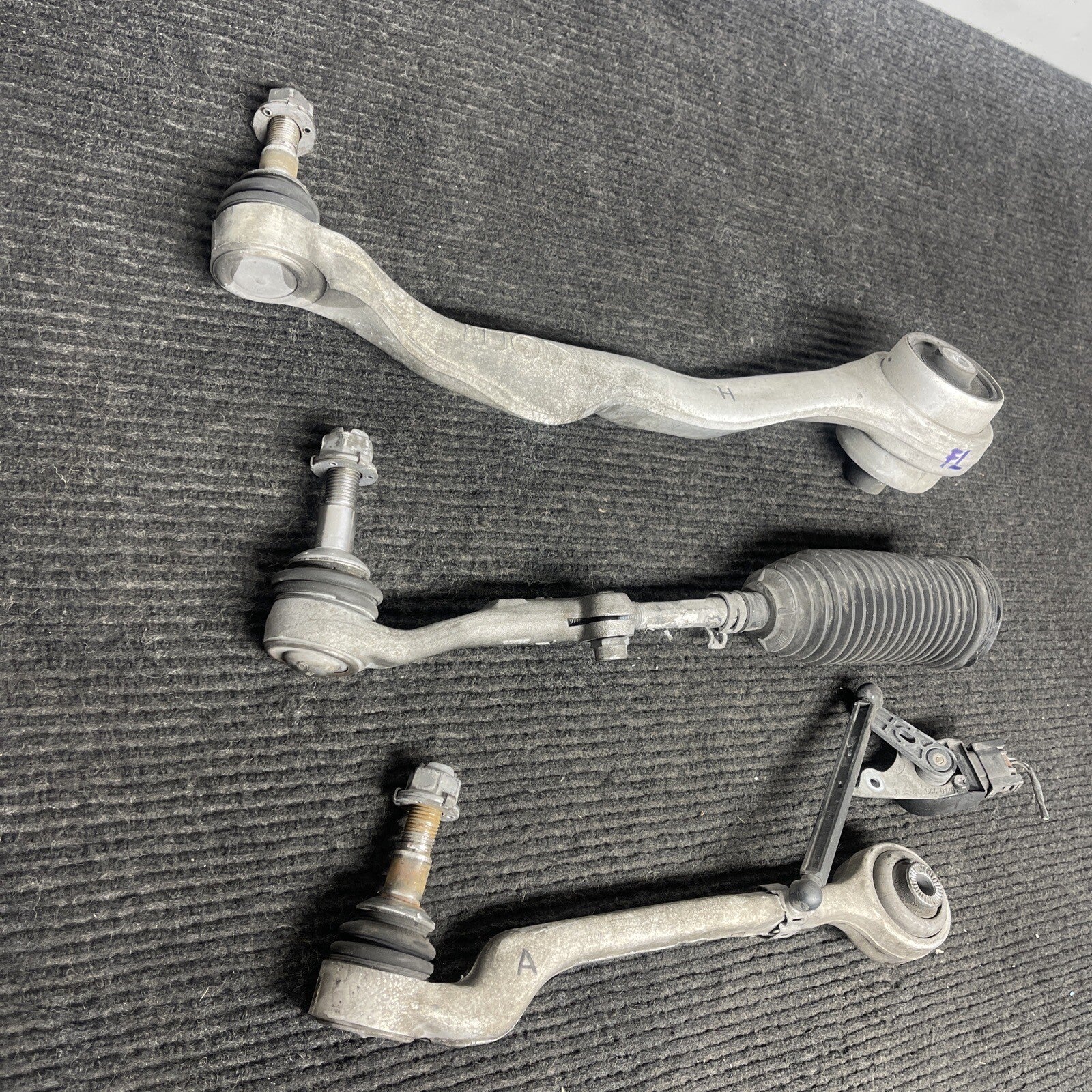 ☑️ 14-20 OEM BMW F22 F30 F32 RWD Front Left Driver Upper Lower Control Arm SET
