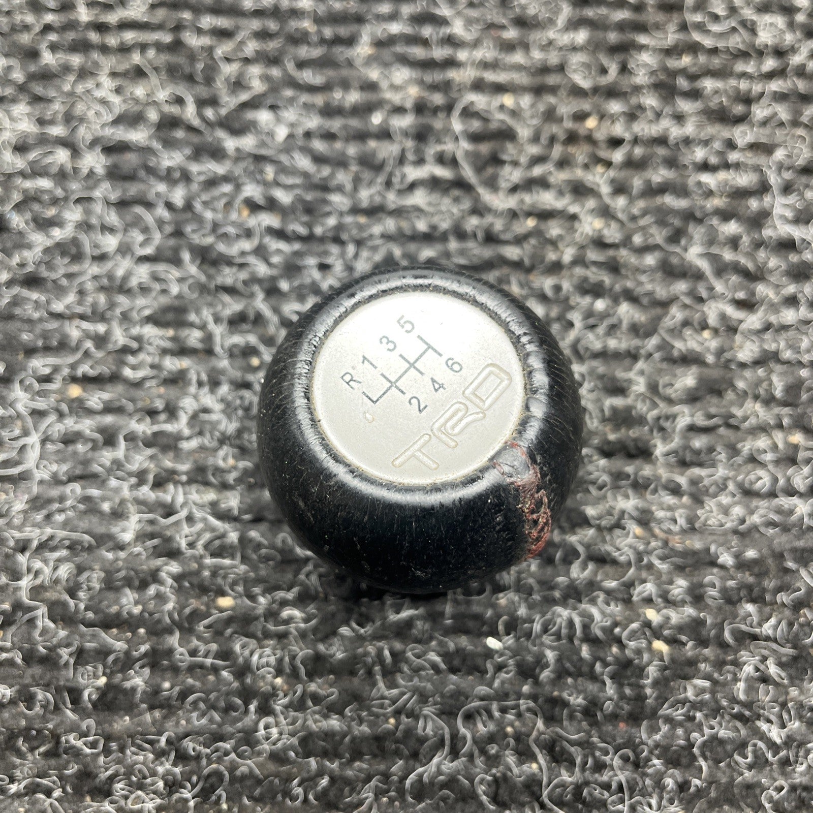 ☑️ TRD Leather Shift Knob Toyota 86 ZN6 Subaru BRZ ZC6 MT M12×1.25 JDM Used