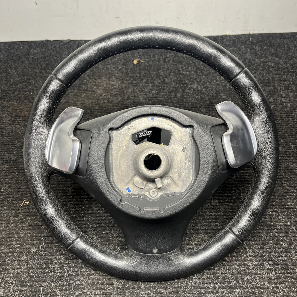 ☑️ OEM BMW E82 E88 E90 E92 E93 Sport Steering Wheel Black Leather AT w/ Shifters