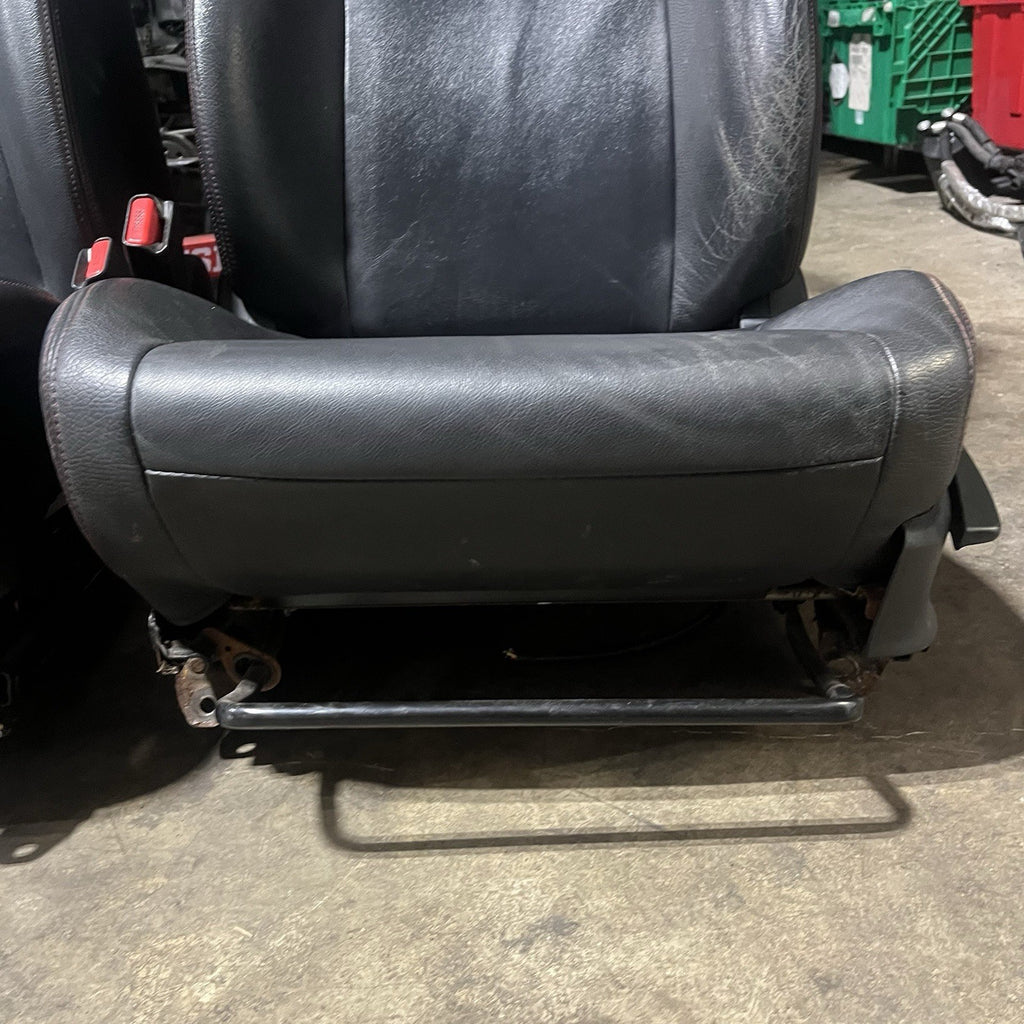 ☑️ 2008-14 SUBARU WRX STI LIMITED OEM FRONT LEATHER SEAT PAIR LEFT RIGHT FACTORY