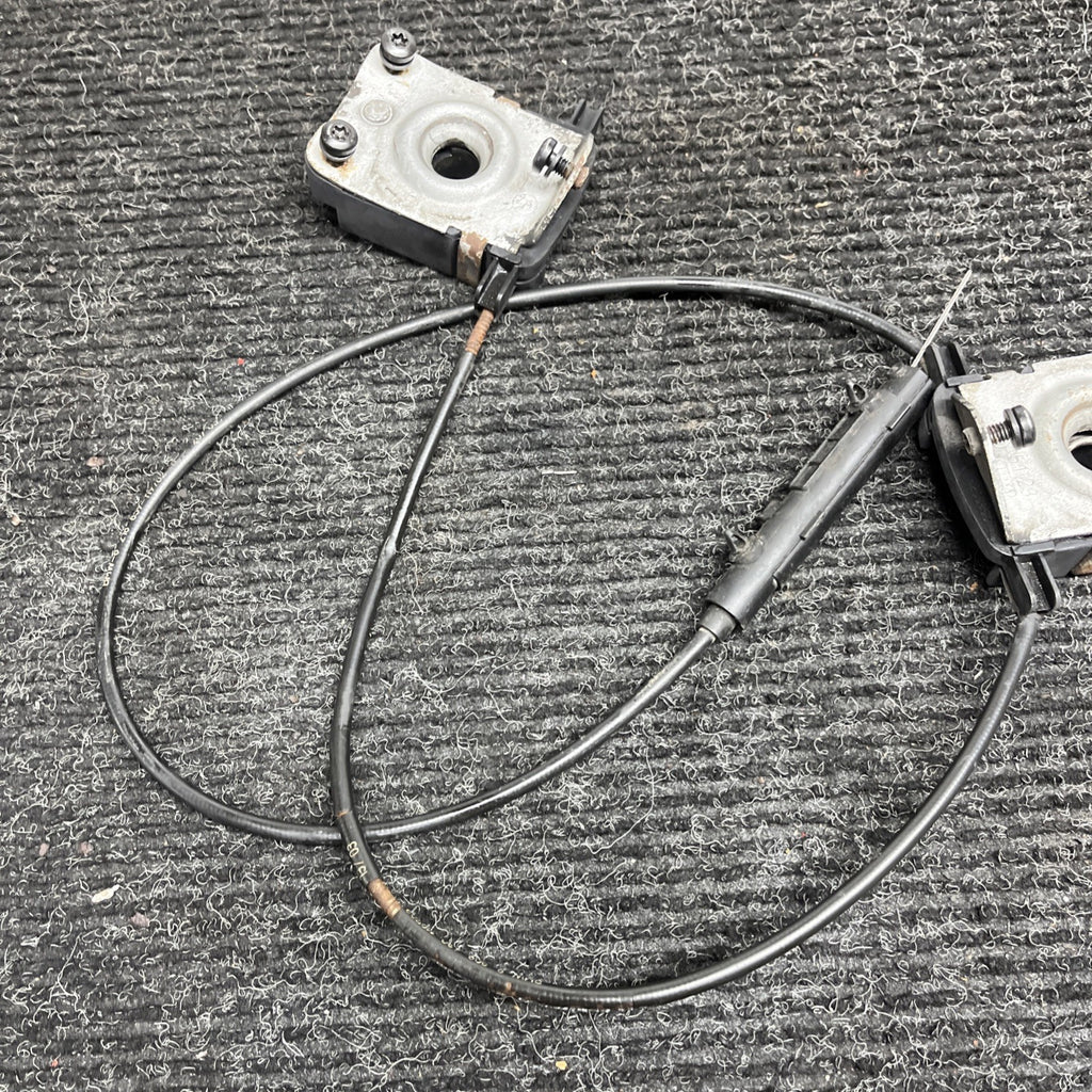 ☑️ 01-06 BMW E46 M3 HOOD LATCHES ACTUATORS OEM KIT SET RELEASE CABLES