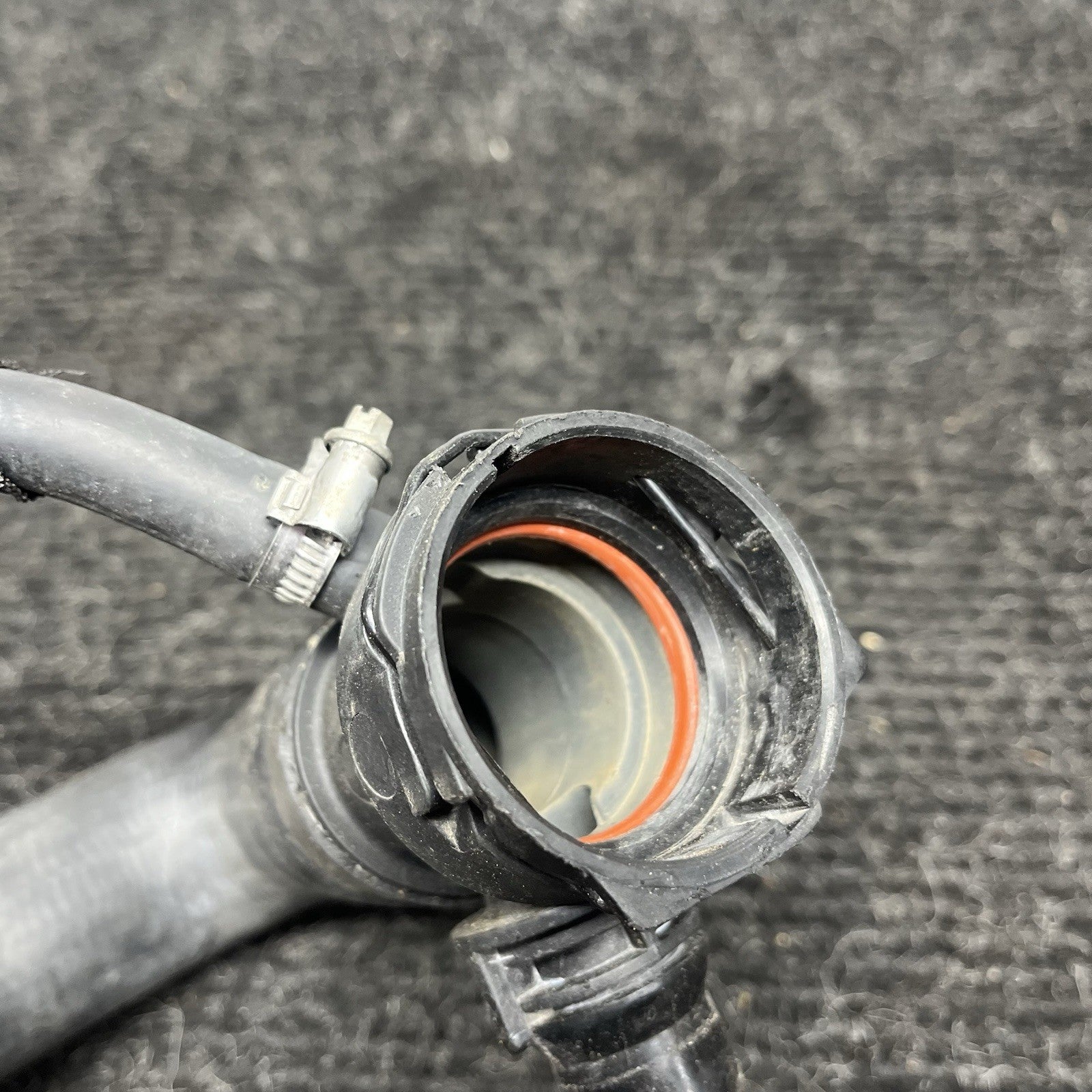 ☑️ BMW E88 E90 E92 135 335 N54 Upper Engine Radiator Coolant Hose Pipe Line OEM