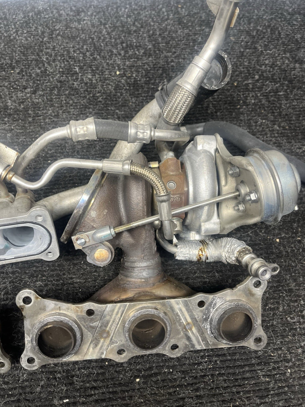 ☑️ 07-10 BMW 335I E90 E92 E93 N54 TWIN TURBO CHARGER SET MANIFOLD OEM 82k
