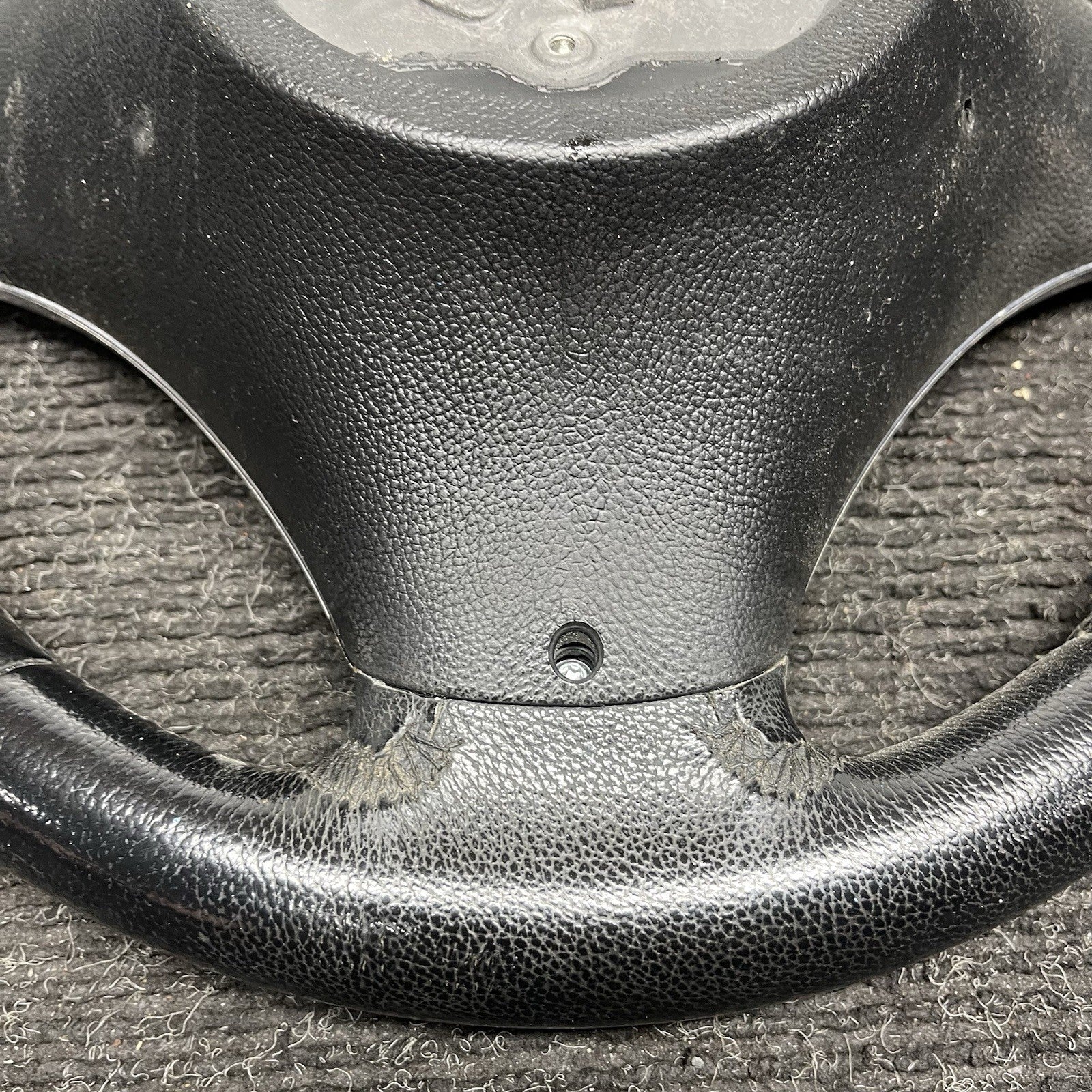 ☑️ 06-10 OEM BMW E92 E93 335 Sport Steering Wheel Black LEATHER w/ Manual