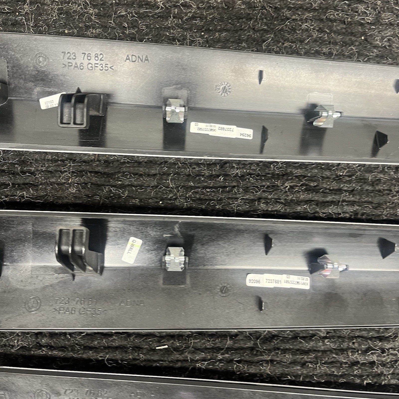 ☑️ 2011-2014 BMW F25 X3 F26 X4 Factory Brushed Aluminum Door Trim Set of 4 OEM