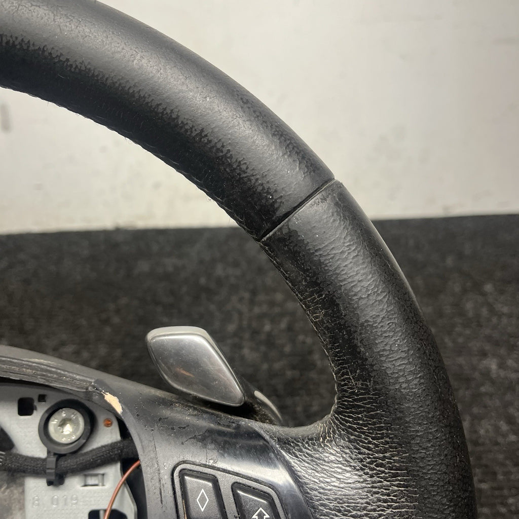 ☑️ 06-10 OEM BMW E92 E93 335 Sport Steering Wheel Black LEATHER w/ Paddles