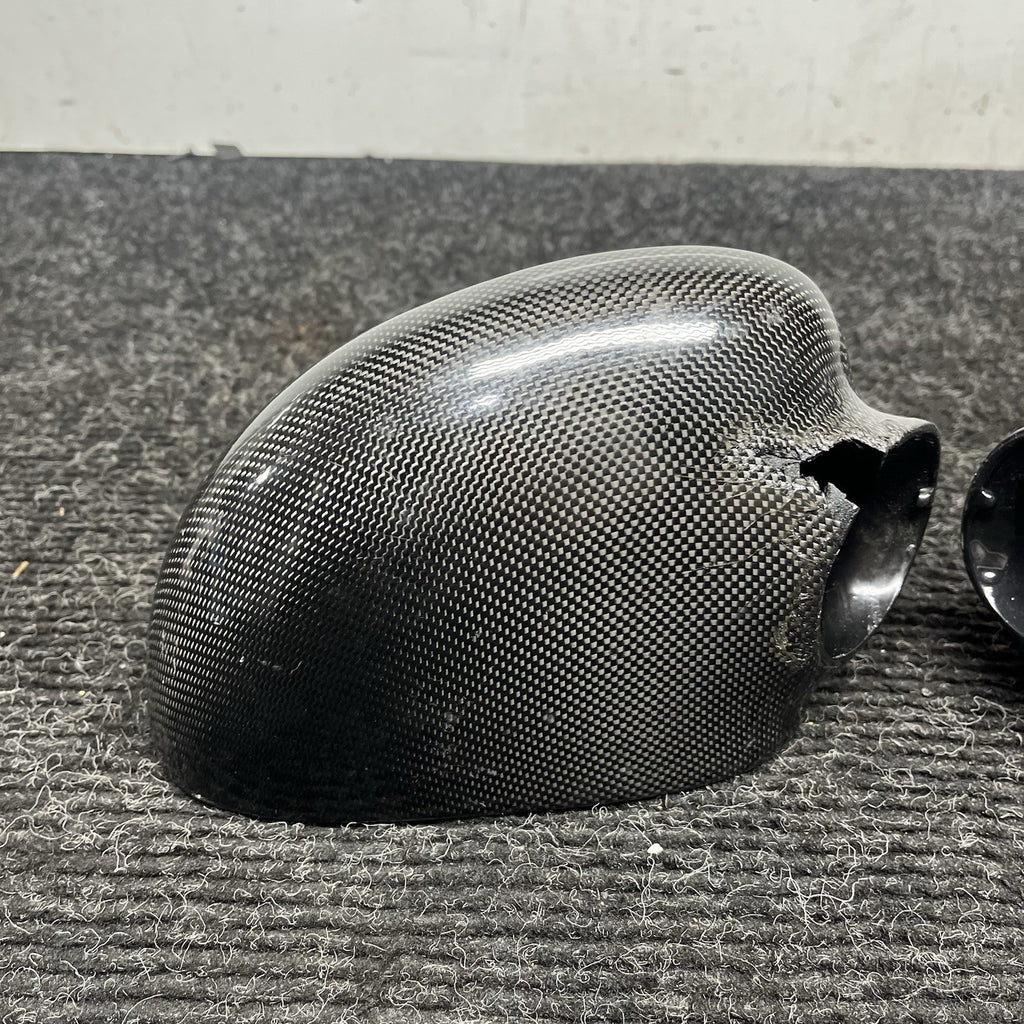 ☑️ Real Carbon Fiber Add-on Side Mirror Cover Caps for BMW M3 E46 2001-2006 NOTE