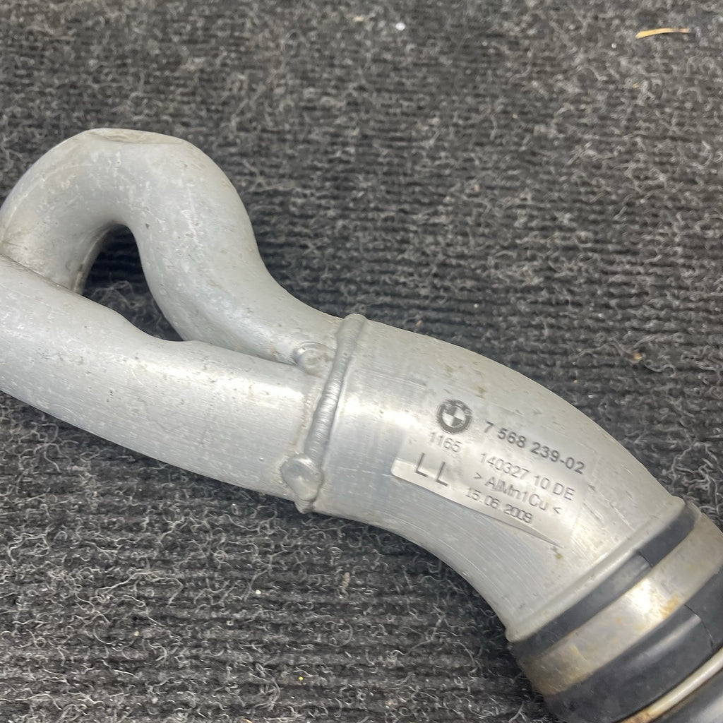 ☑️08-16 BMW 135i Z4 E82 N54 Turbocharger Outlet Charge Air BoostPipe 7568239 Oem