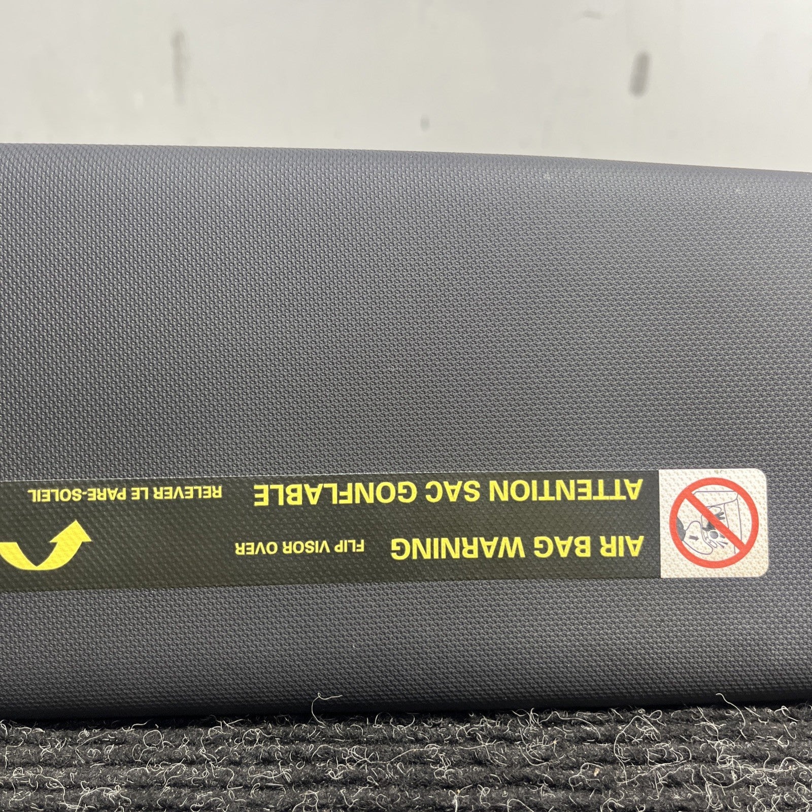 ☑️ 2014-2017 AUDI S5 OVERHEAD RIGHT PASSENGER SIDE SUN VISOR SHADE BLACK OEM