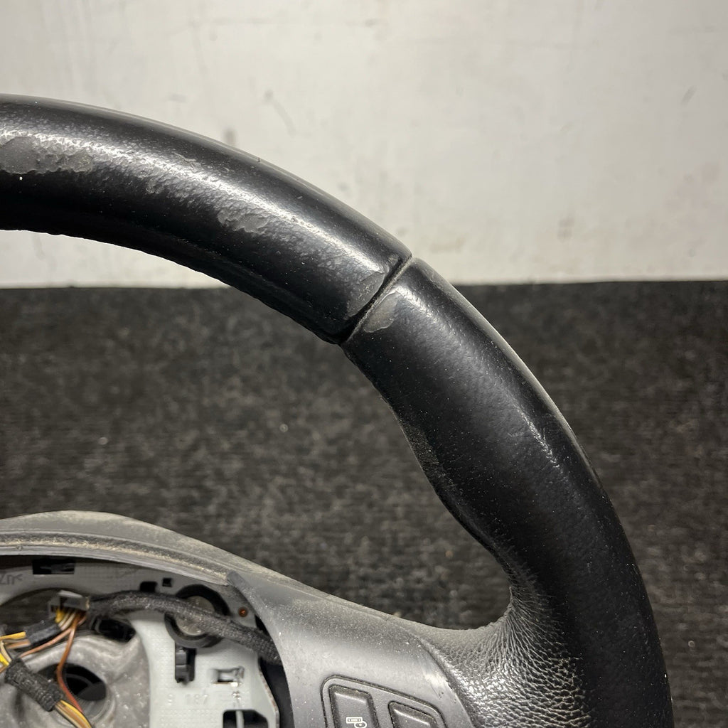 ☑️ 06-10 OEM BMW E92 E93 335 Sport Steering Wheel Black LEATHER w/ Manual