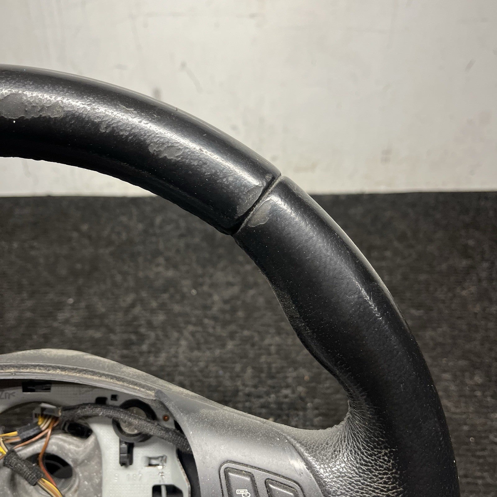 ☑️ 06-10 OEM BMW E92 E93 335 Sport Steering Wheel Black LEATHER w/ Manual