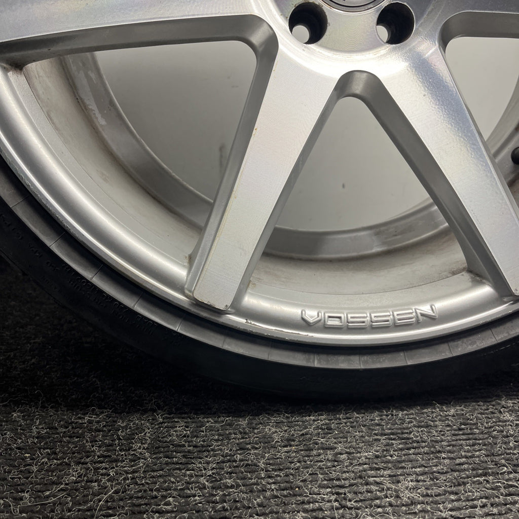 ☑️ ONE Vossen CV3 Silver Wheel W/TIRE & Cap 20x10.5 et30 5x112